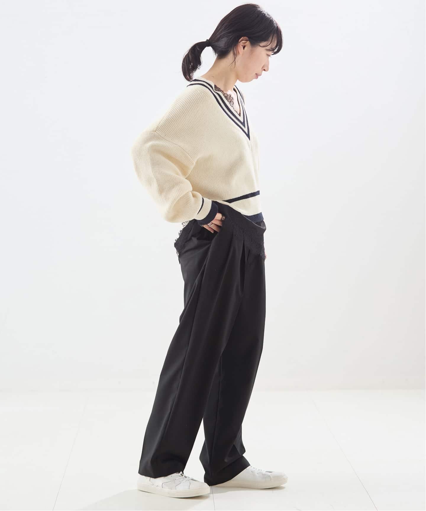 無地/ストライプテーパードパンツ（スラックス）｜JOURNAL STANDARD L