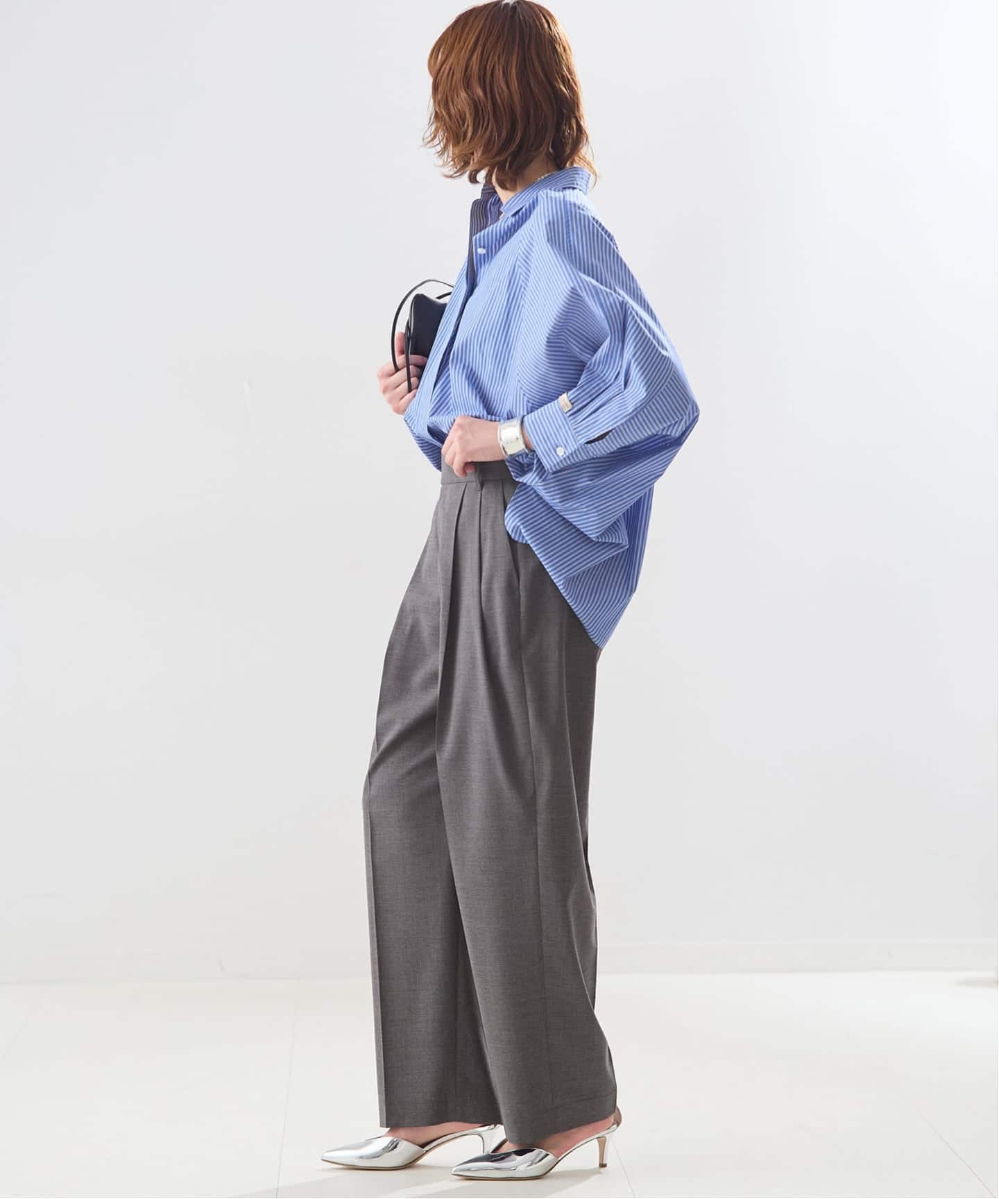 予約》無地/ストライプテーパードパンツ（スラックス）｜JOURNAL