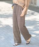 《追加》DEVEAUX GOLDラメモノトーンイージーパンツ