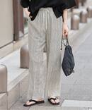 《追加》DEVEAUX GOLDラメモノトーンイージーパンツ