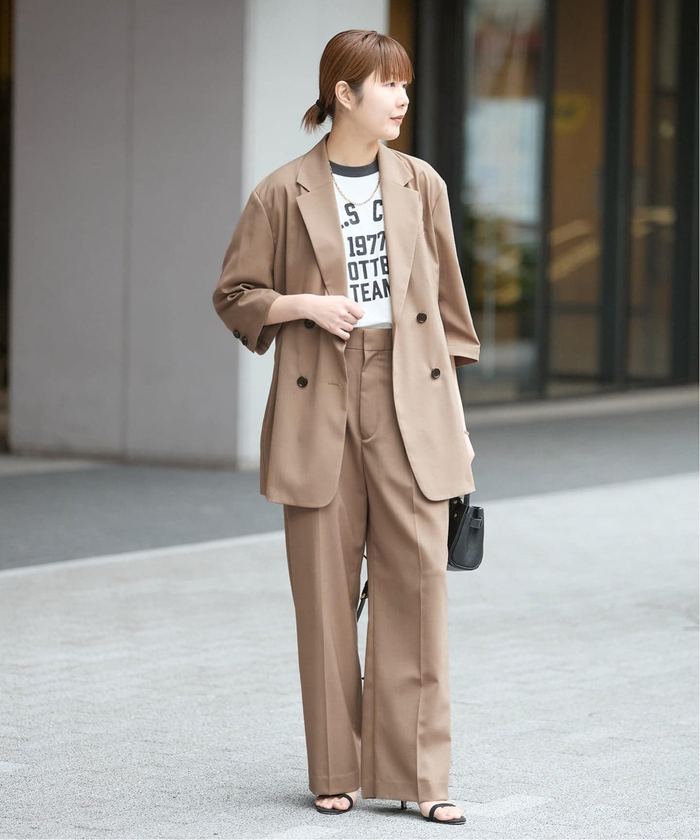 セットアップ可》POPLIN ダブルタックパンツ（スラックス）｜JOURNAL