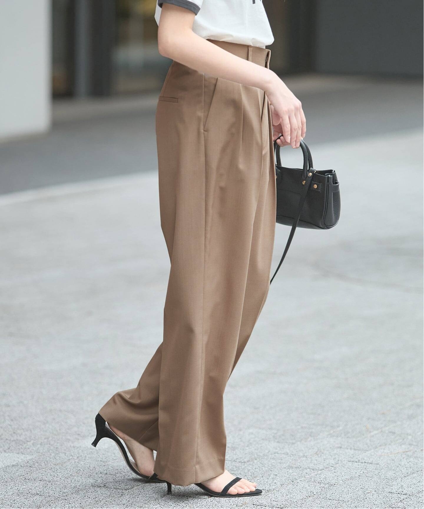 セットアップ可》POPLIN ダブルタックパンツ（スラックス）｜JOURNAL
