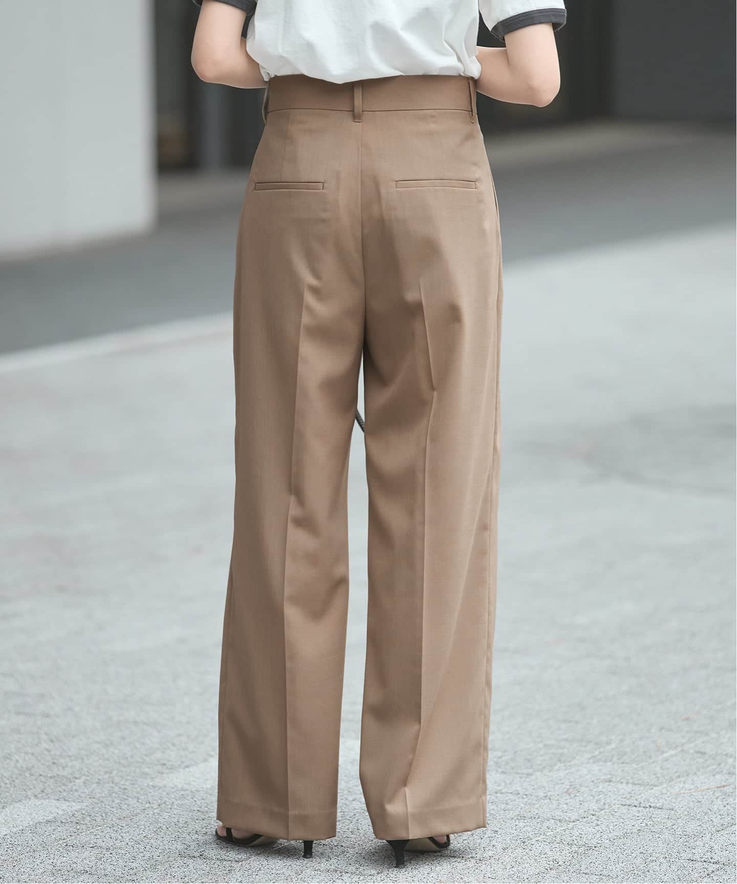 セットアップ可》POPLIN ダブルタックパンツ（スラックス）｜JOURNAL