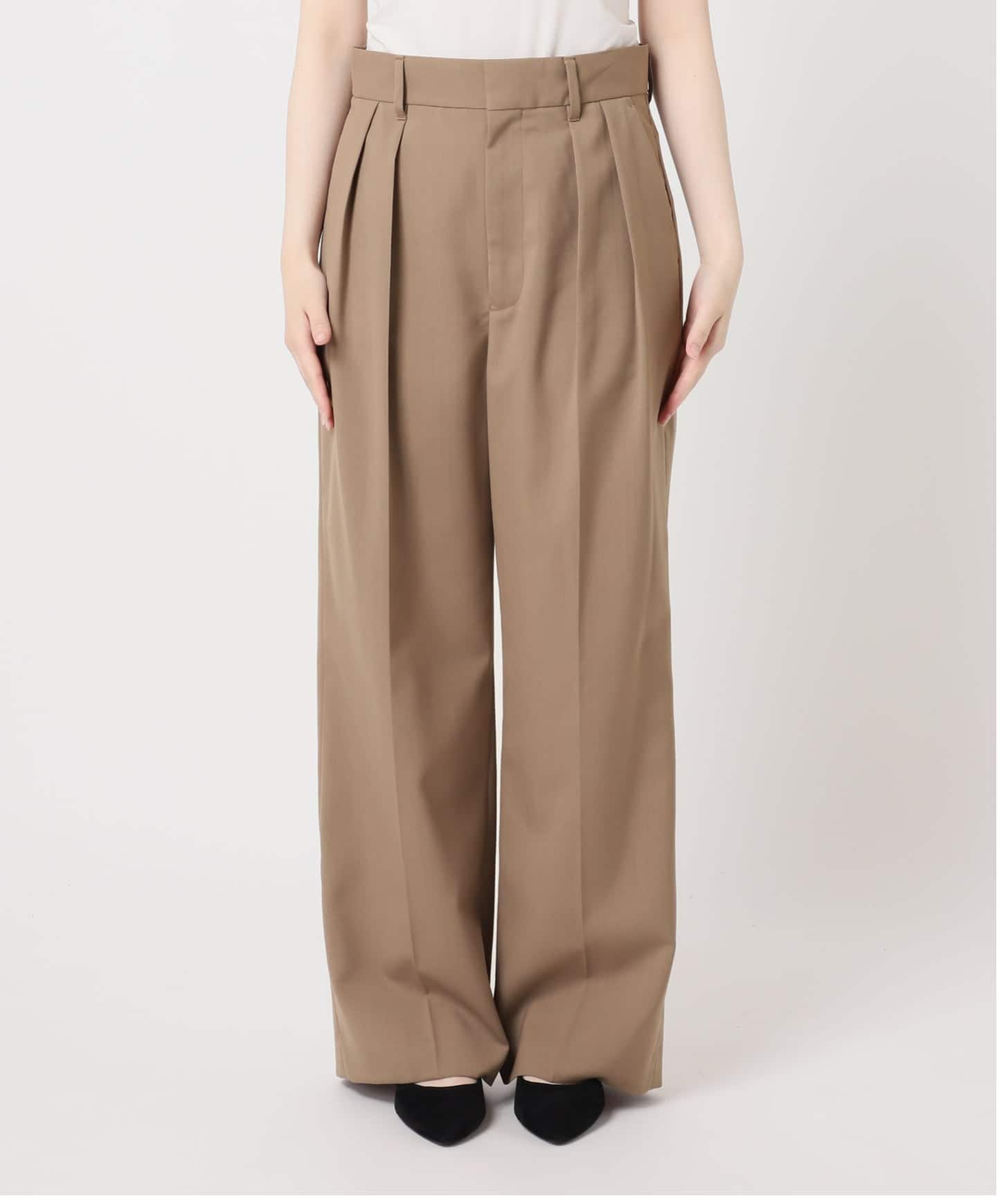 セットアップ可》POPLIN ダブルタックパンツ（スラックス）｜JOURNAL