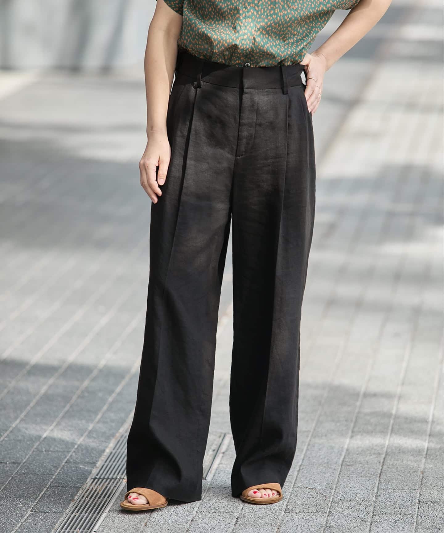 LINEN 2タックパンツ（その他パンツ）｜JOURNAL STANDARD L'ESSAGE