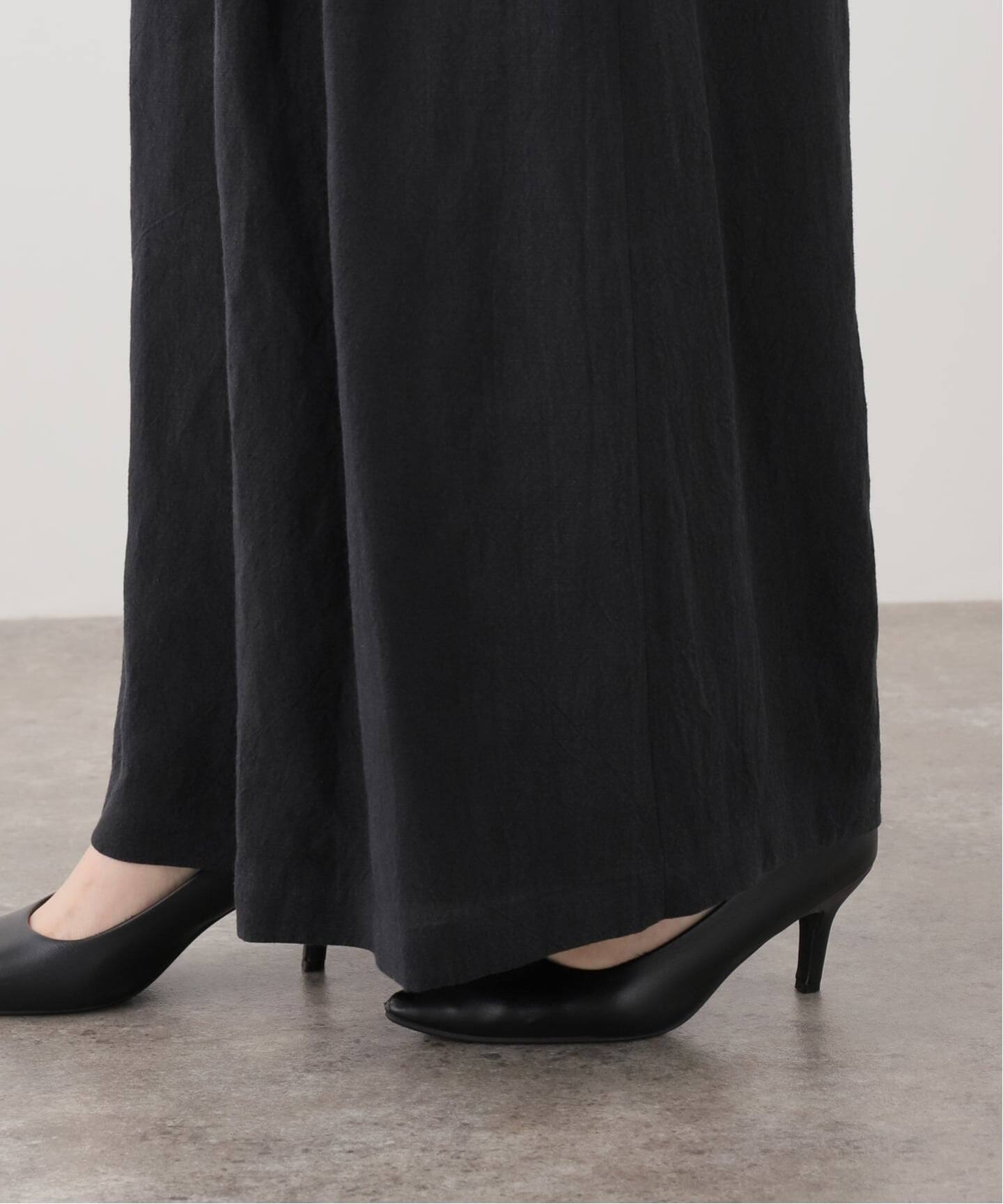 セットアップ可》トリプルリネンキュロットパンツ（スラックス