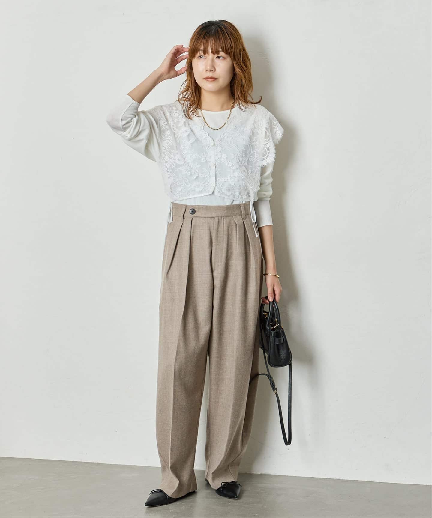 Wサキソニー2タックワイドパンツ（スラックス）｜JOURNAL STANDARD L