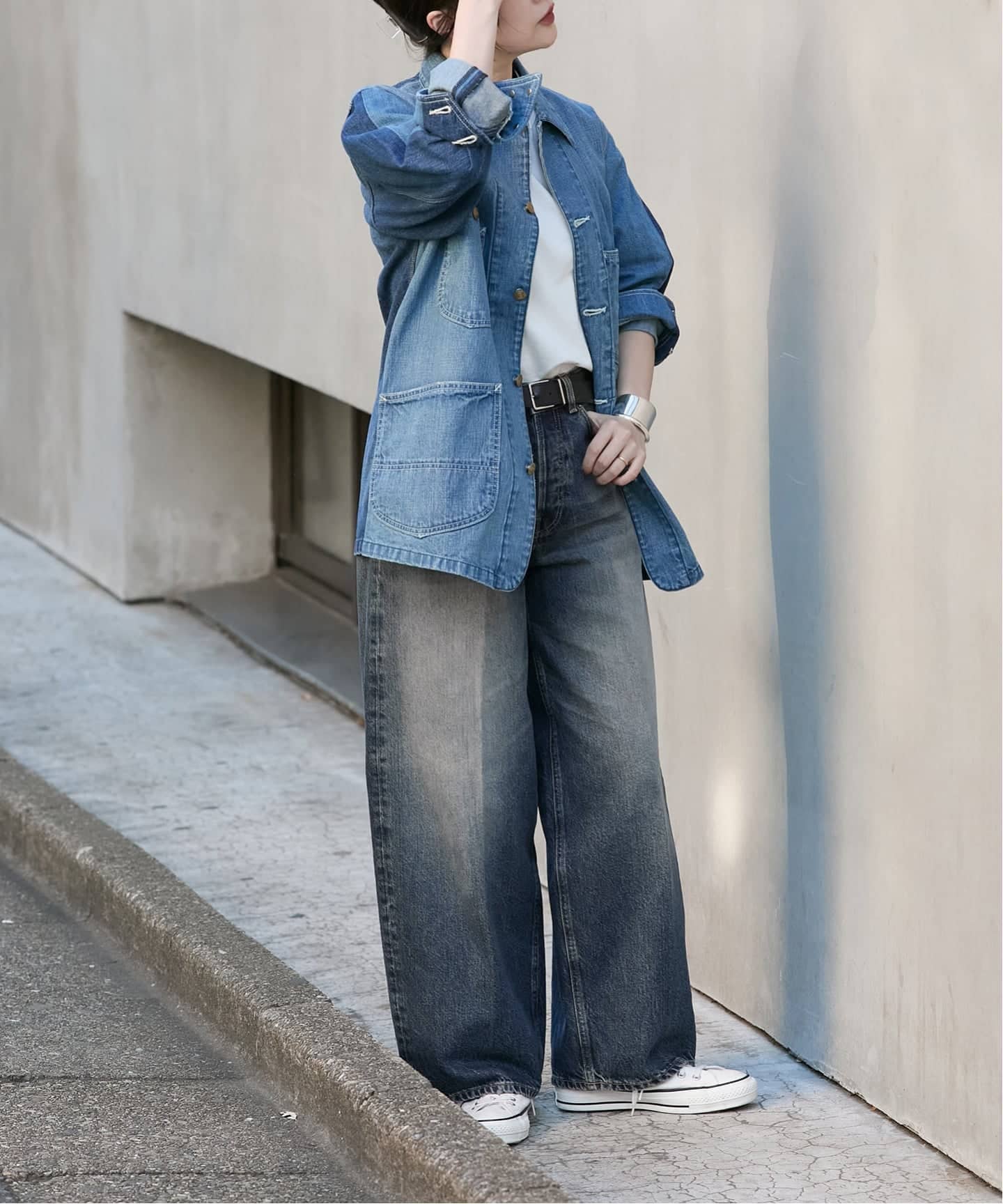 HAIKURE/ハイクル】BETHANY SHORT LENGTH INTENSE BLU デニムパンツ