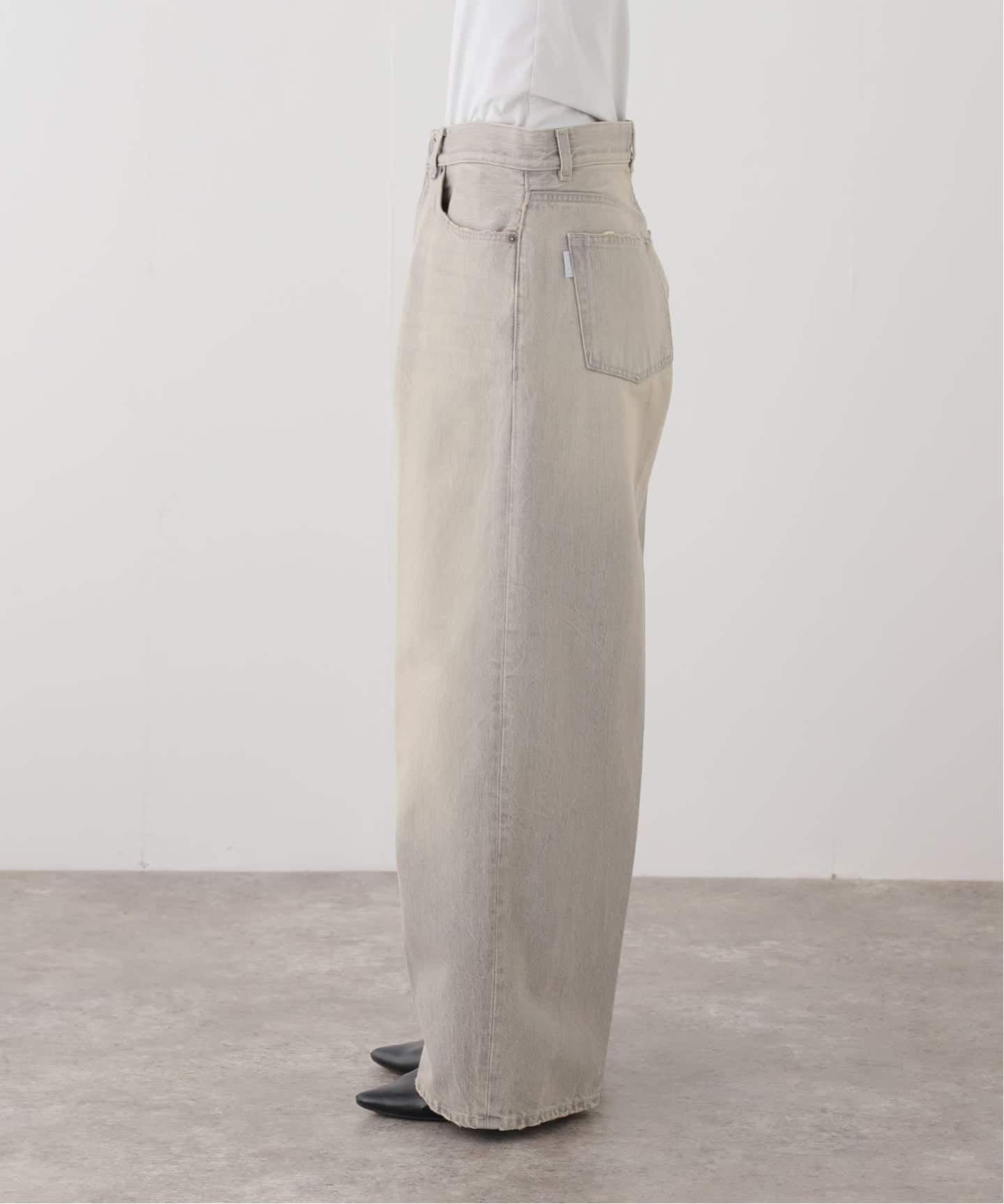 HAIKURE/ハイクル】BETHANY SHORT LENGTH PEARL GREY（デニムパンツ