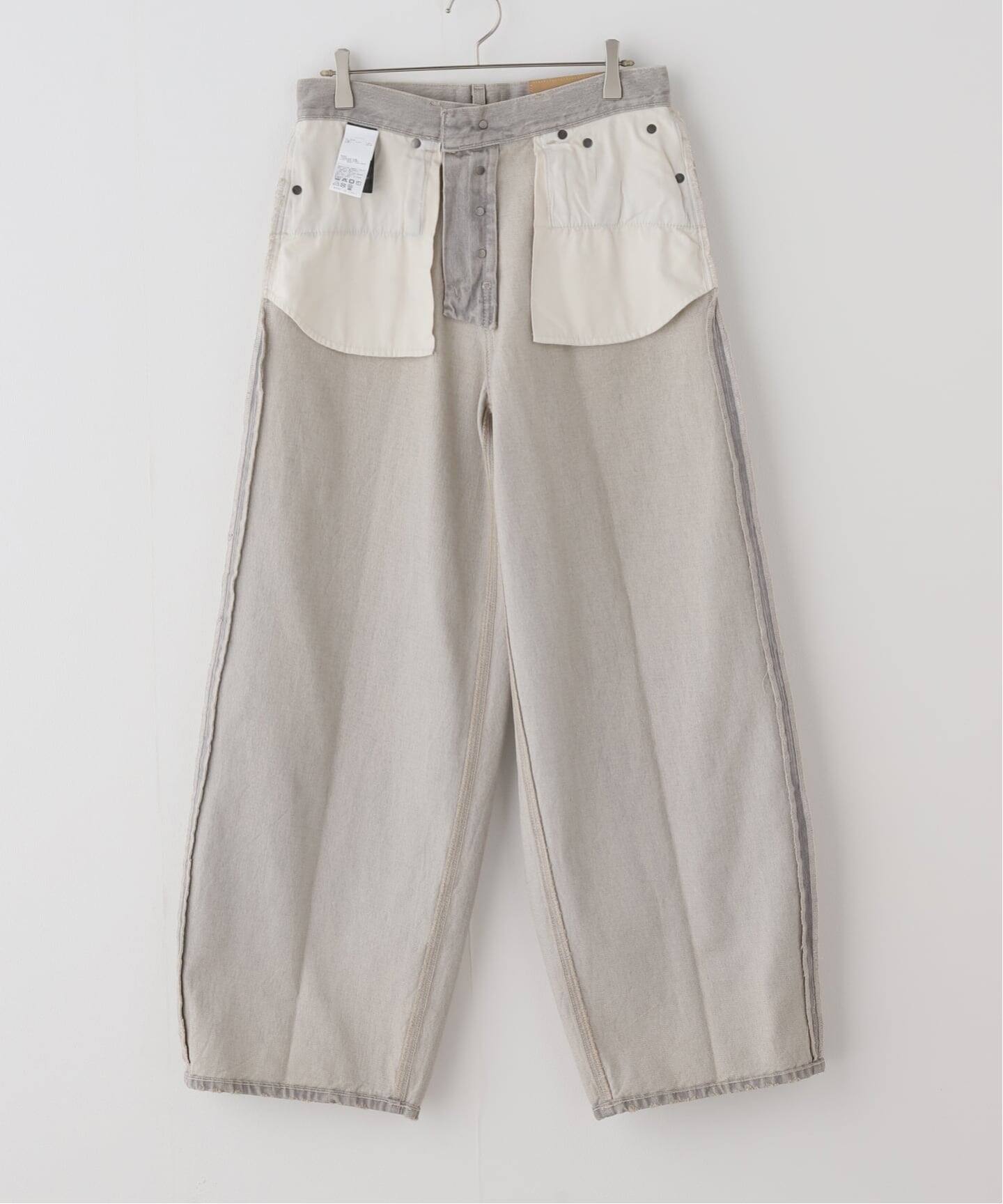HAIKURE/ハイクル】BETHANY SHORT LENGTH PEARL GREY（デニムパンツ