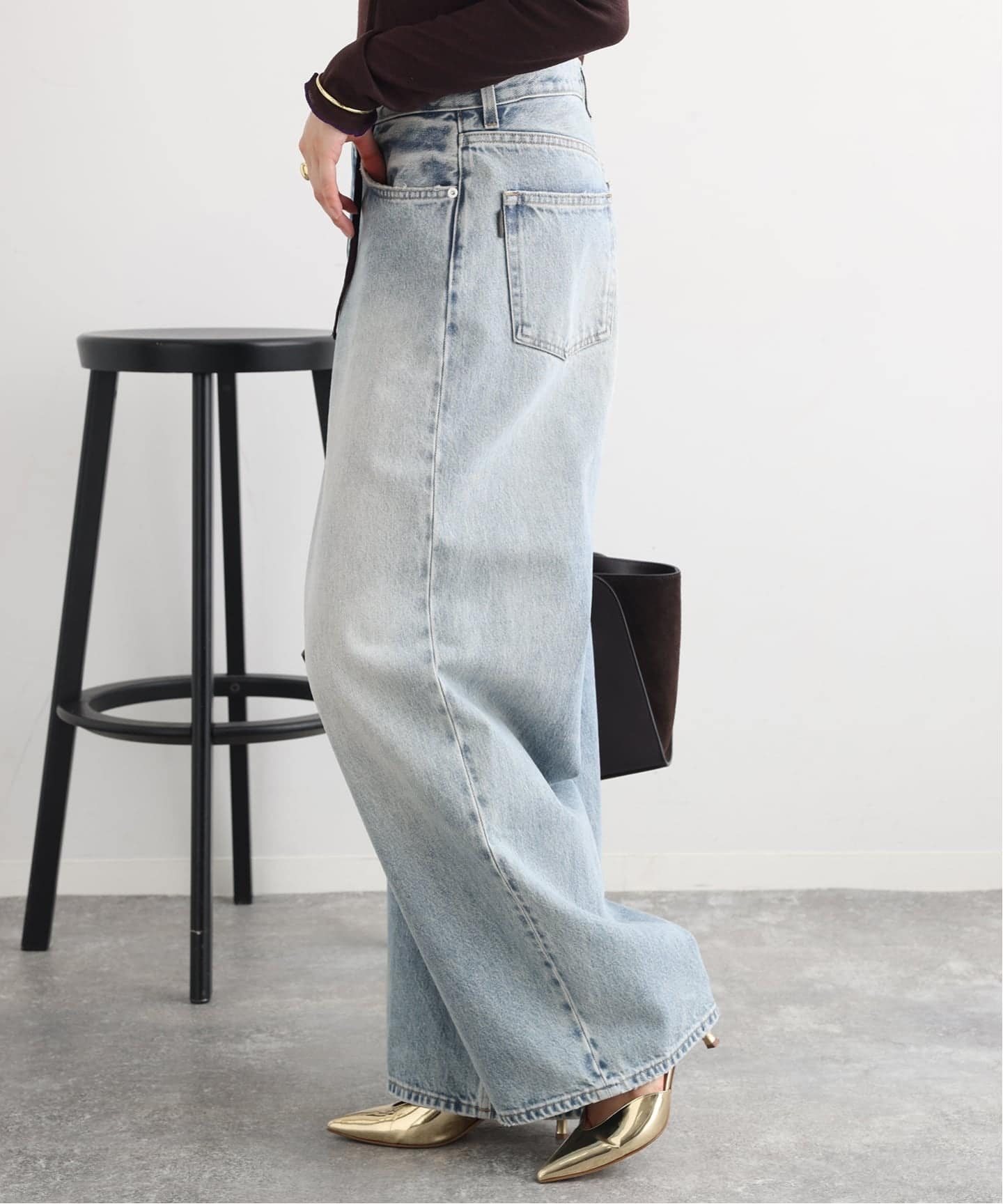 HAIKURE/ハイクル BETHANY SHORT LENGTH POLLOCK デニムパンツ（デニム