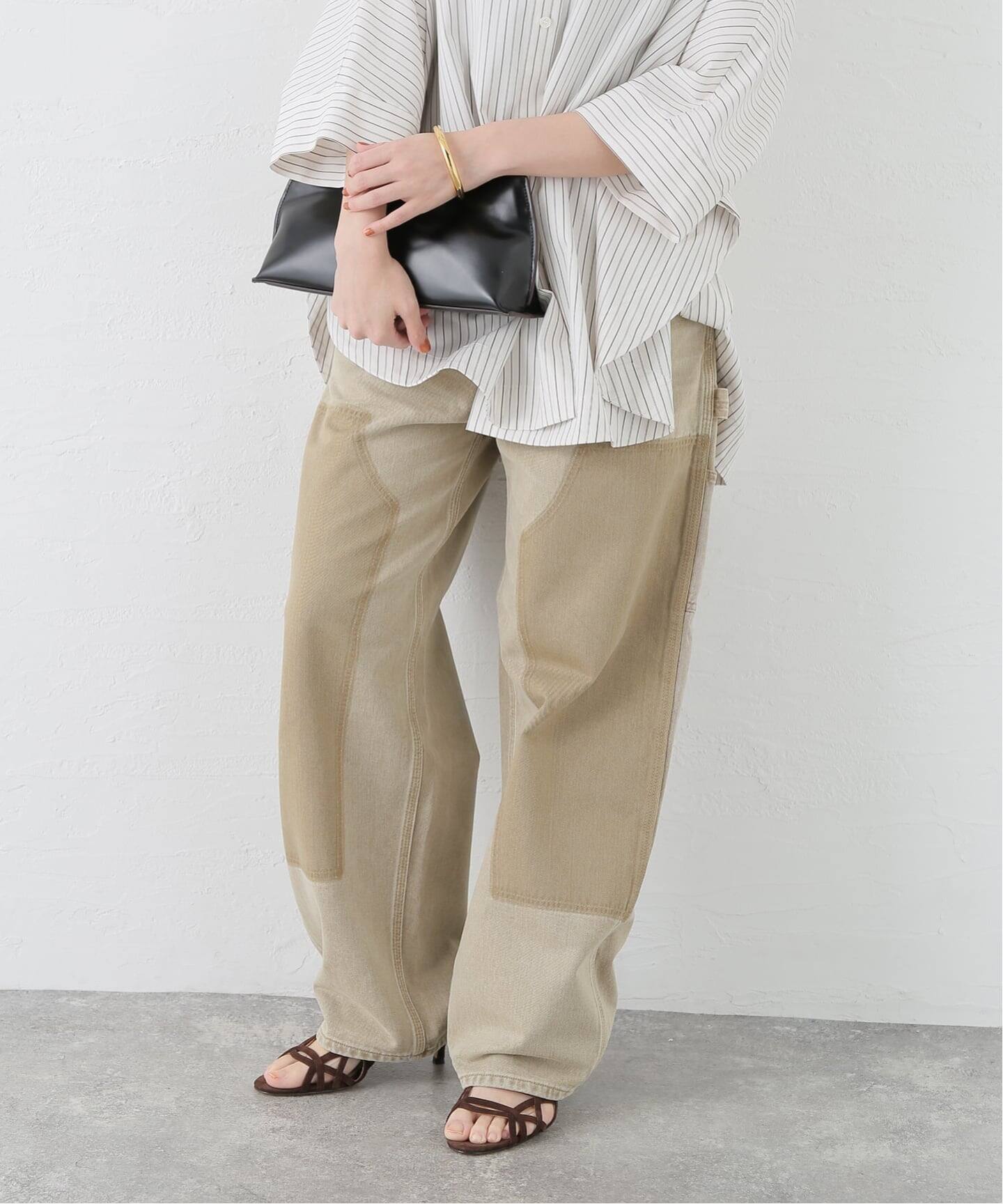 INSCRIRE/アンスクリア Color Denim Double Knee デニムパンツ（デニム 