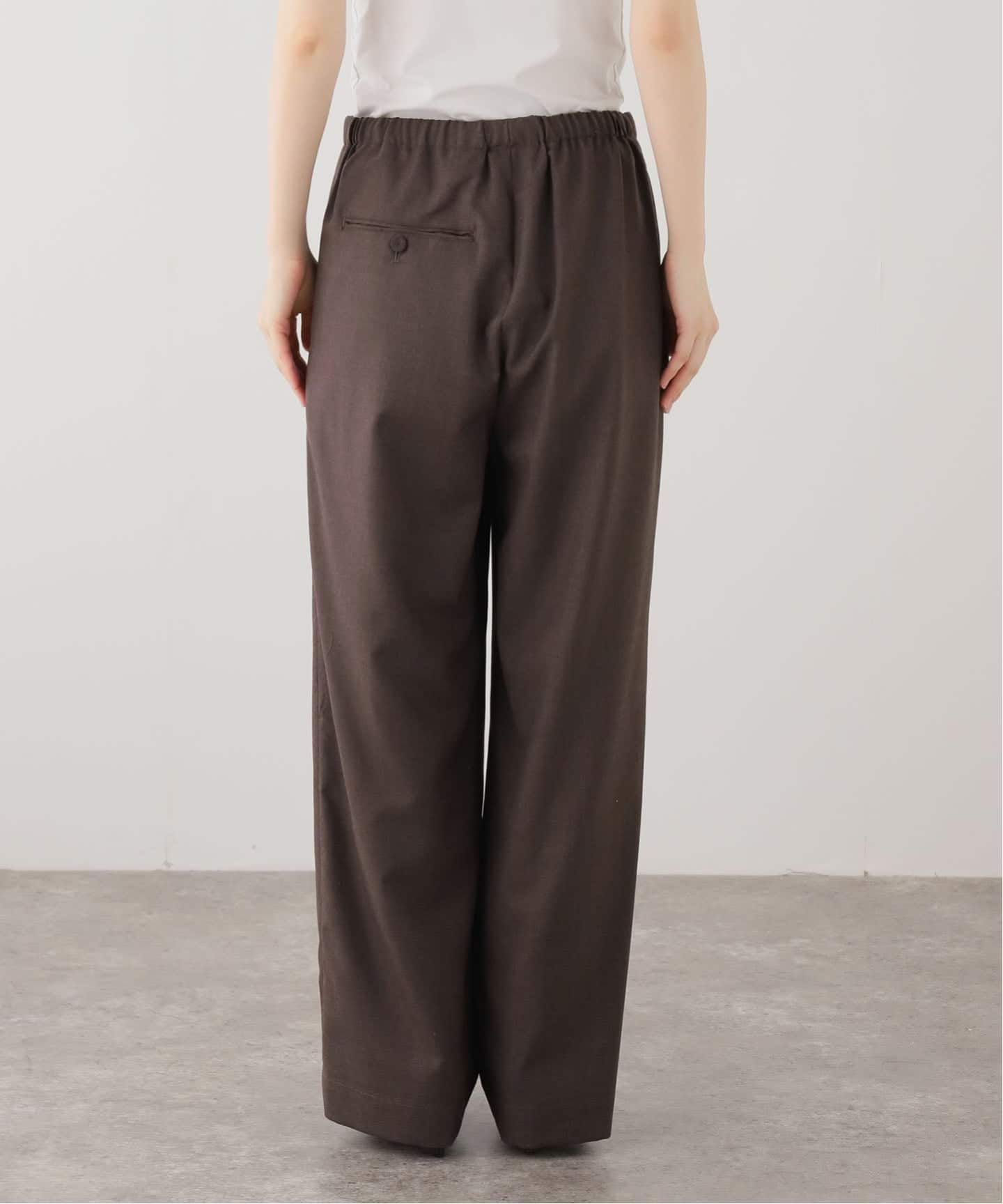 JANE SMITH/ジェーンスミス】 WASHABLE WOOL TROPICAL EASY P：パンツ