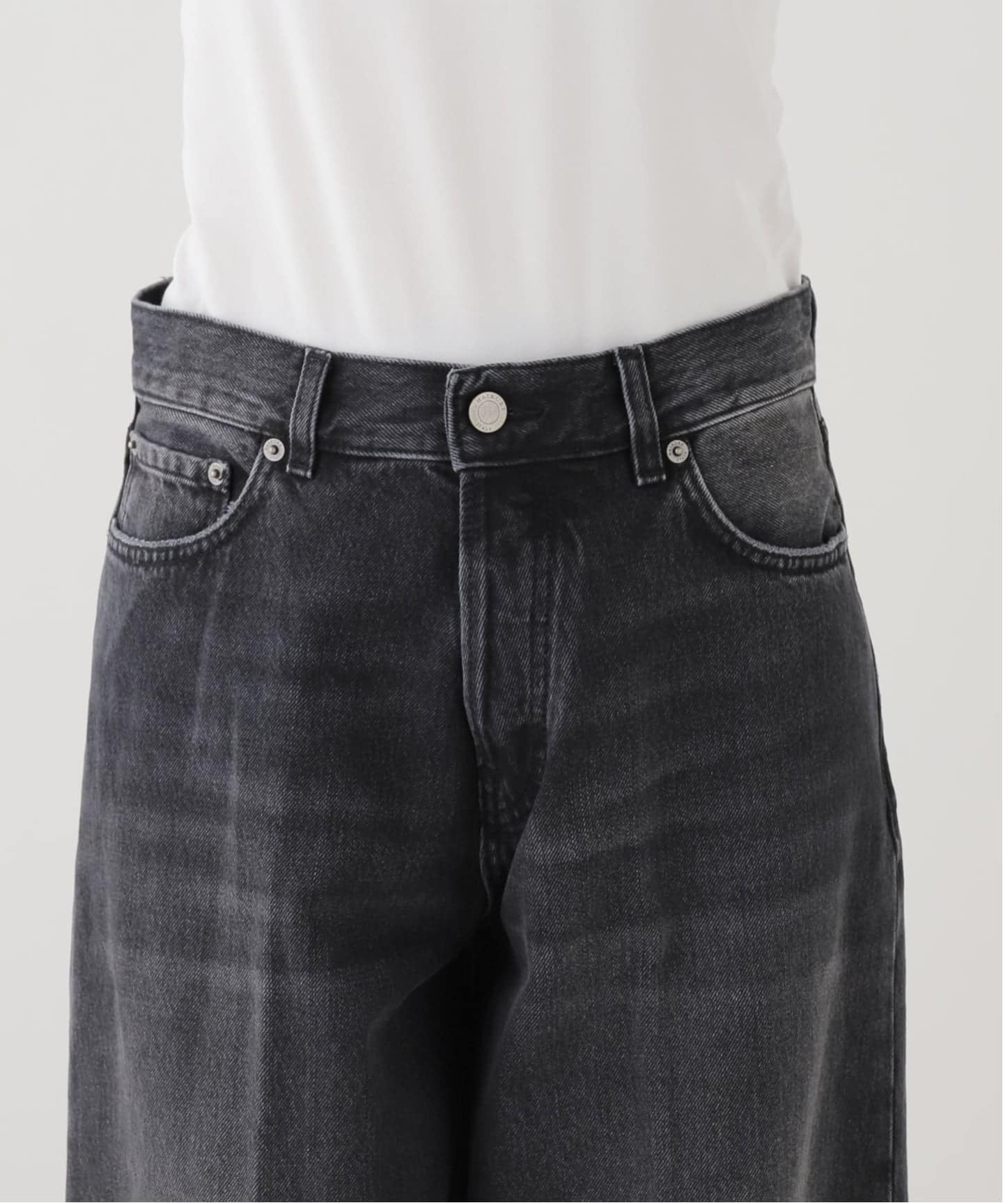 HAIKURE/ハイクル】BETHEANY ASIAN FIT MID BLACK デニムパンツ