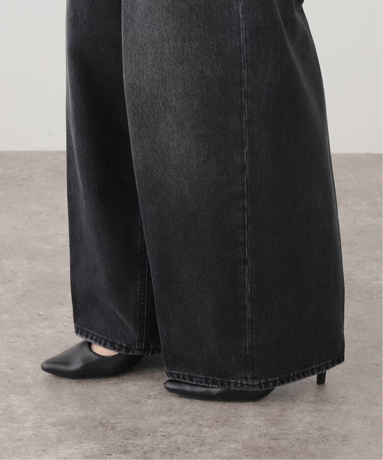 HAIKURE/ハイクル】BETHEANY ASIAN FIT MID BLACK デニムパンツ 
