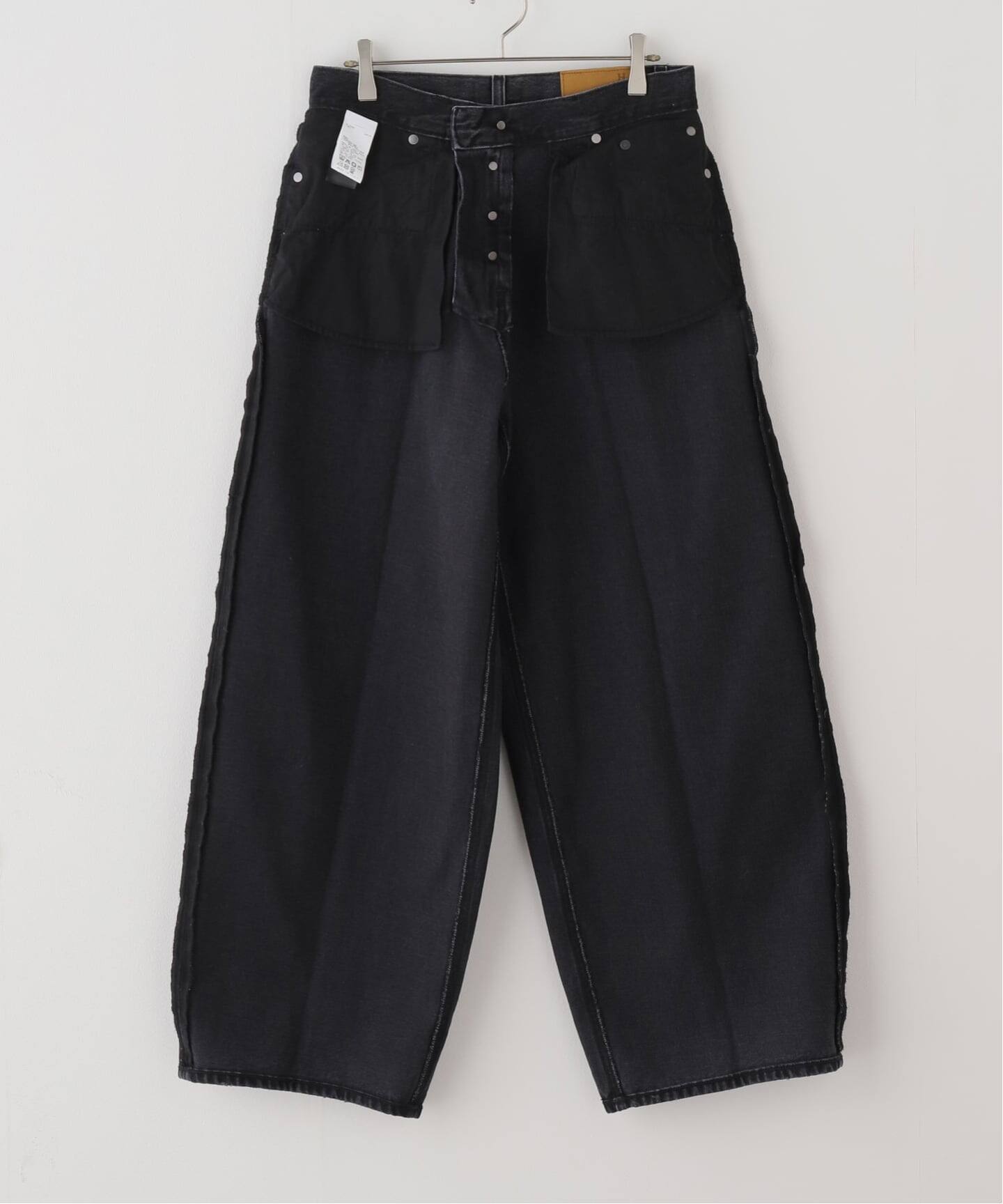 HAIKURE/ハイクル】BETHEANY ASIAN FIT MID BLACK デニムパンツ