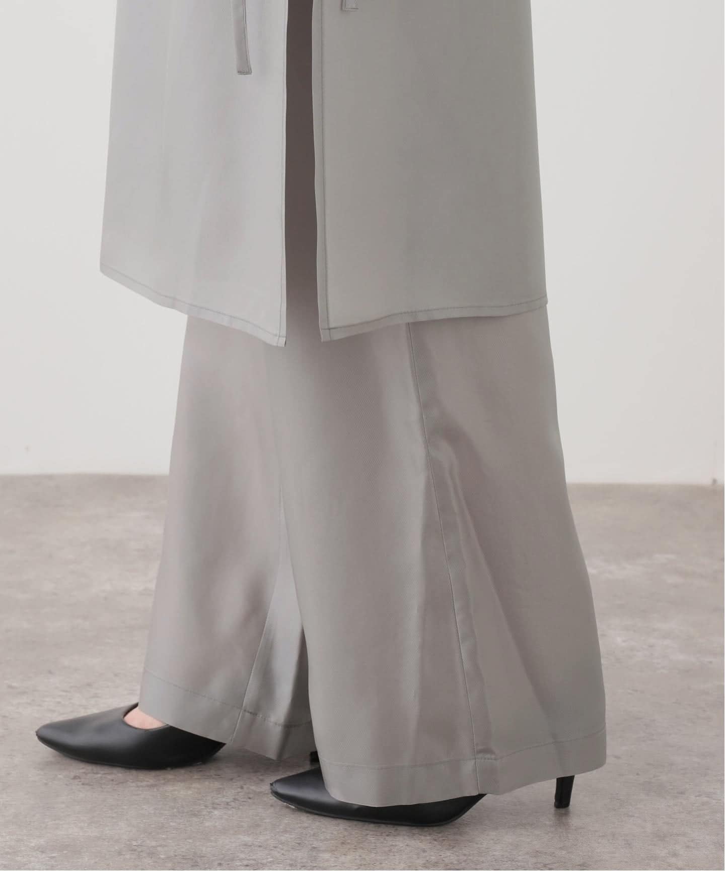 INSCRIRE /アンスクリア】Cupro Layered Pants：パンツ（その他パンツ
