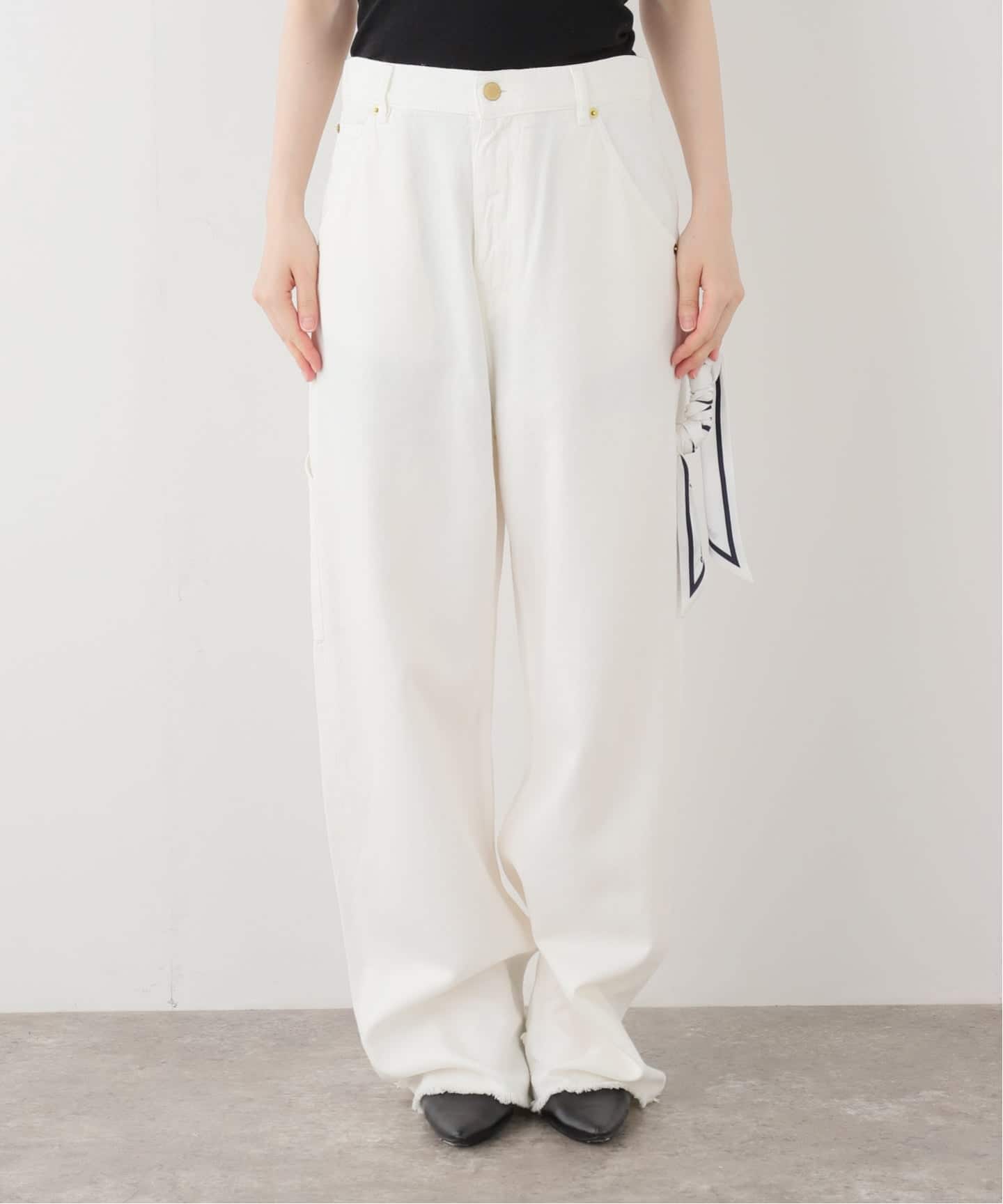 DARKPARK/ダークパーク LISA - SCARF ADORNED LOOSE FIT パンツ