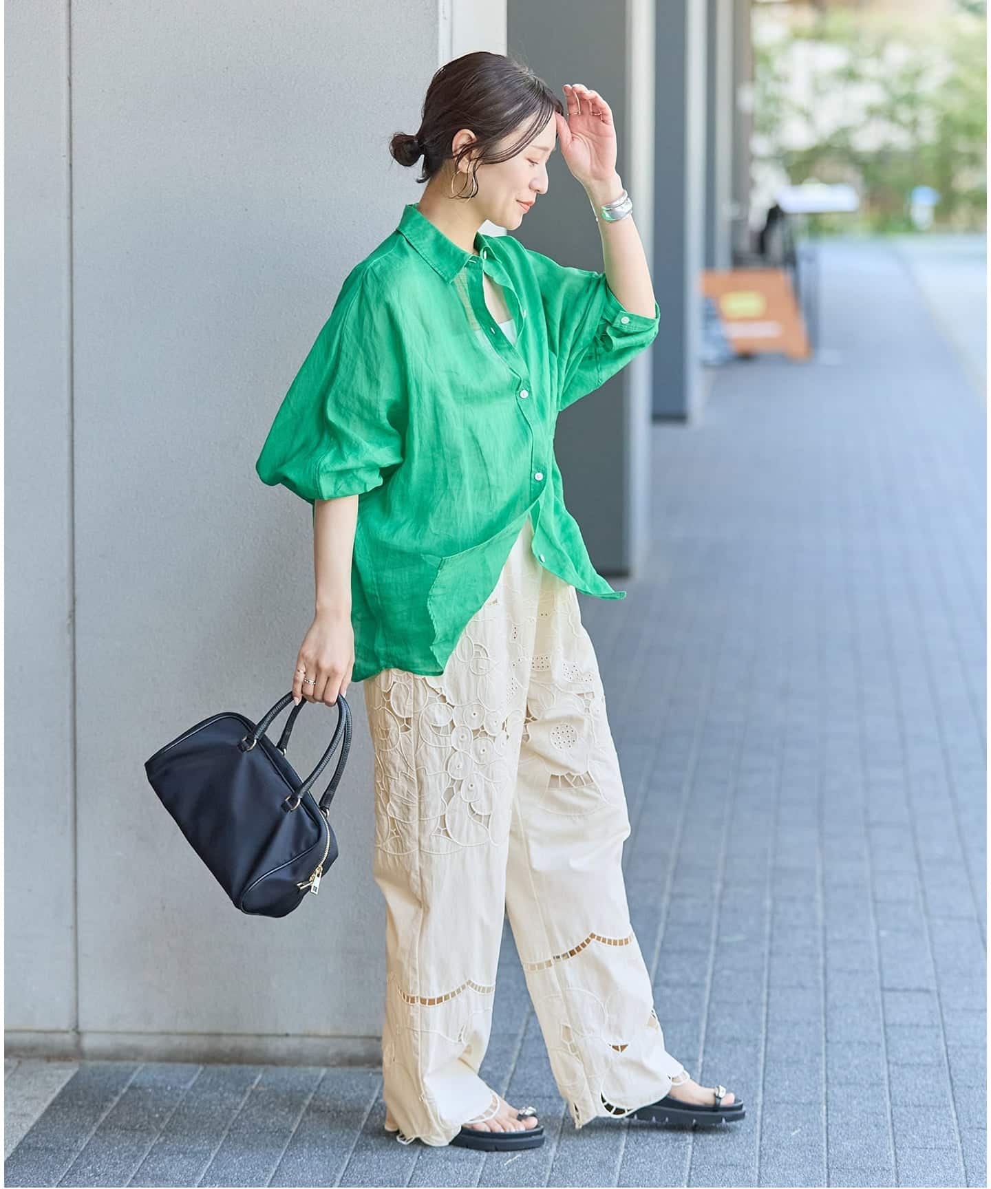 フラワーエンブロイダリースカラップ パンツ（その他パンツ）｜JOURNAL