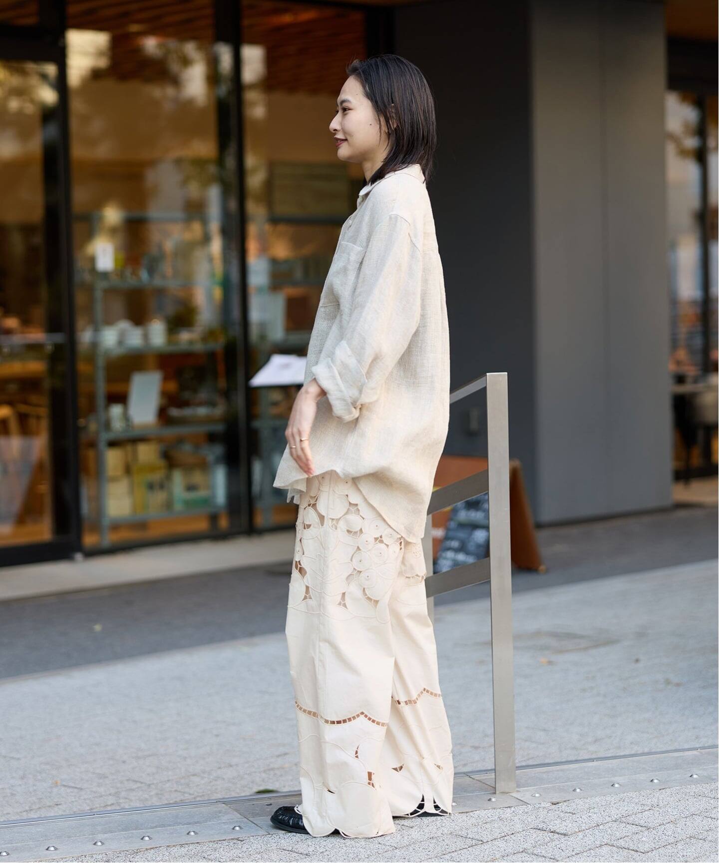 フラワーエンブロイダリースカラップパンツ（その他パンツ）｜JOURNAL