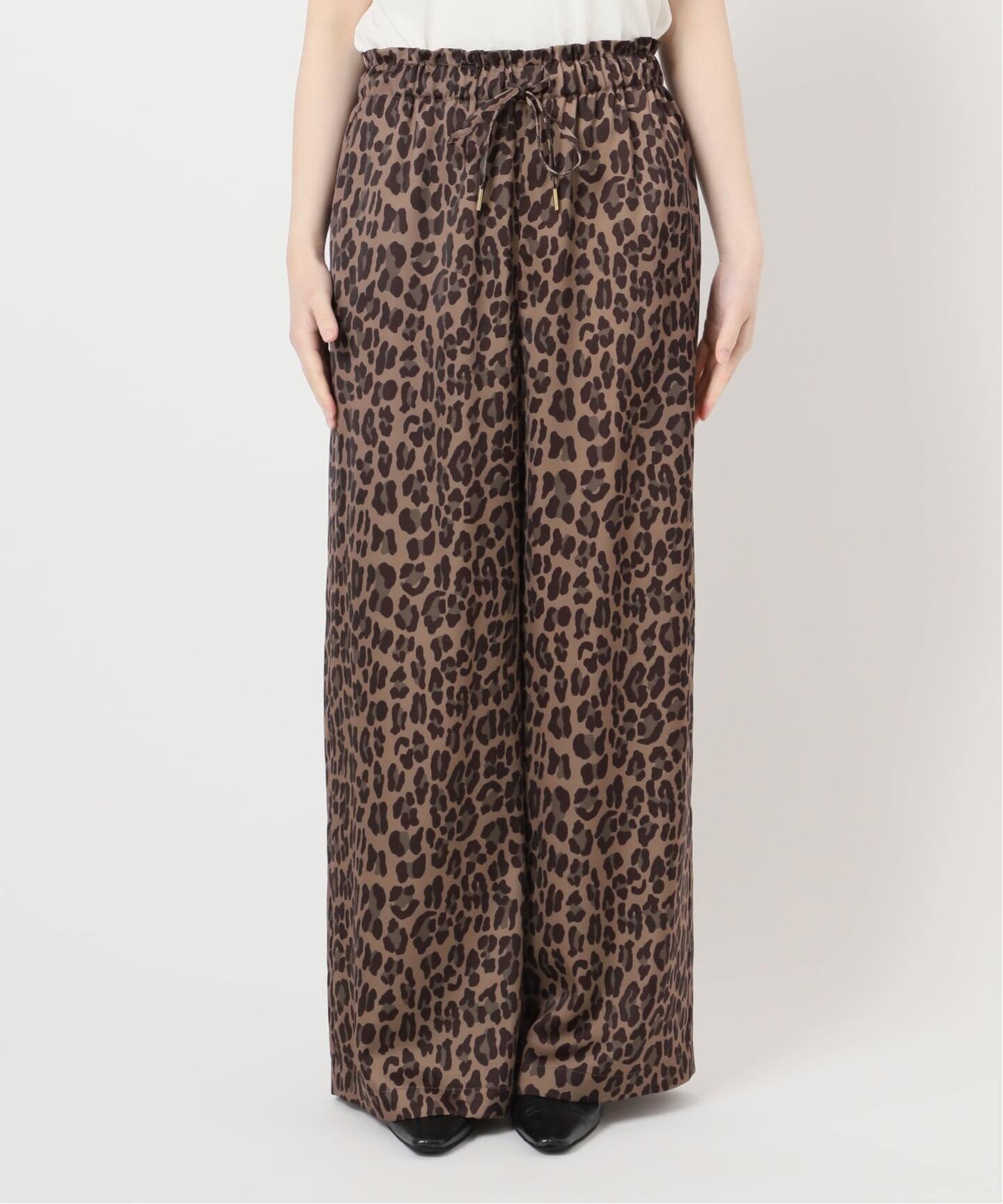 予約》レオパードプリントギャザーパンツ（その他パンツ）｜JOURNAL