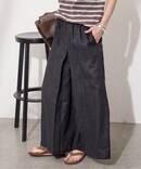 《WEB限定追加予約》リネン タックキュロット