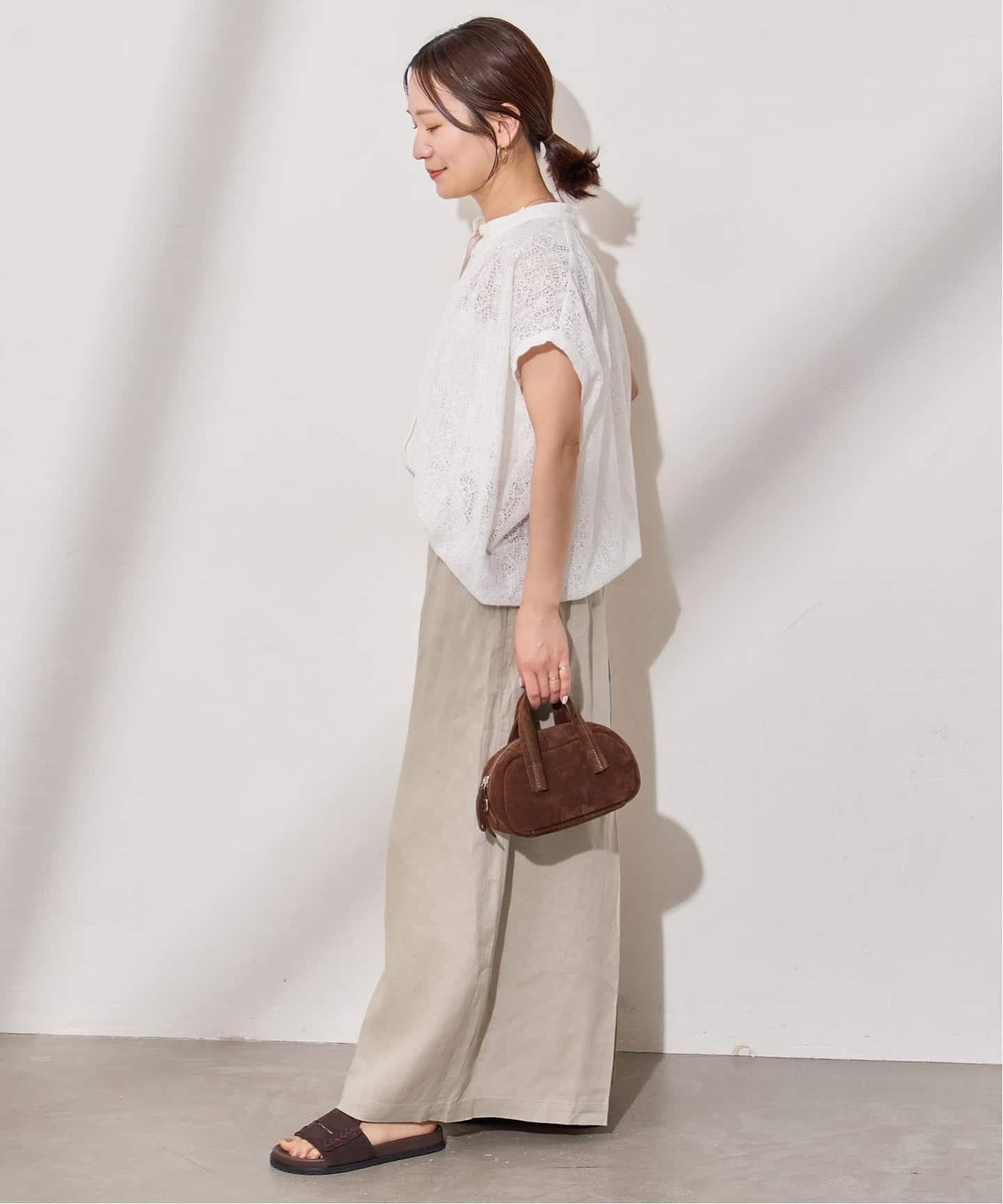JOURNAL STANDARD リネンタックキュロット　ベージュ Lサイズ WEB限定追加予約2》リネン タックキュロット（その他パンツ）｜JOURNAL