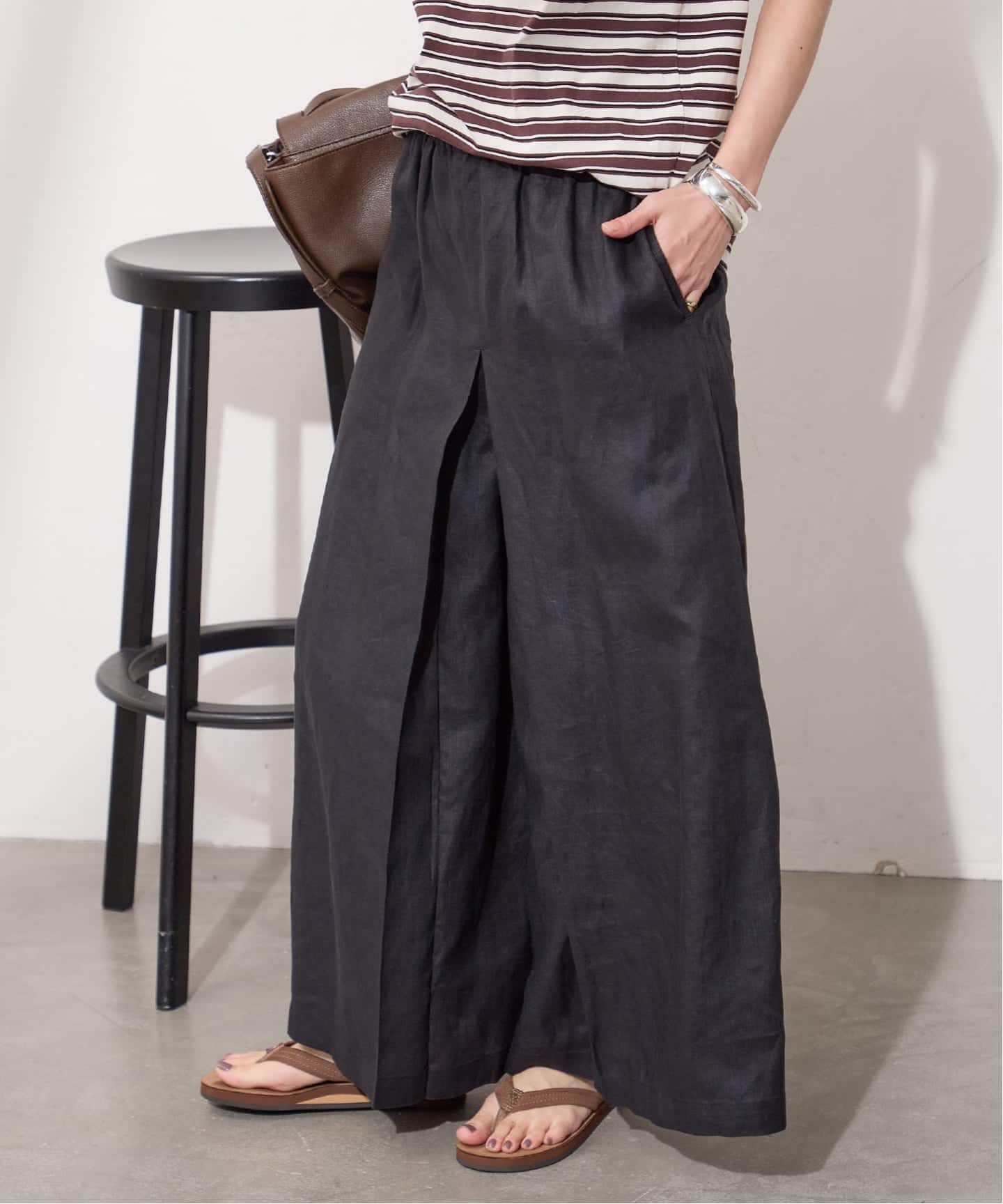 【美品】ジャーナルスタンダード リネン100% タック キュロット 38 一度着用】JOURNAL STANDARD リネンタックキュロット 38 - メルカリ