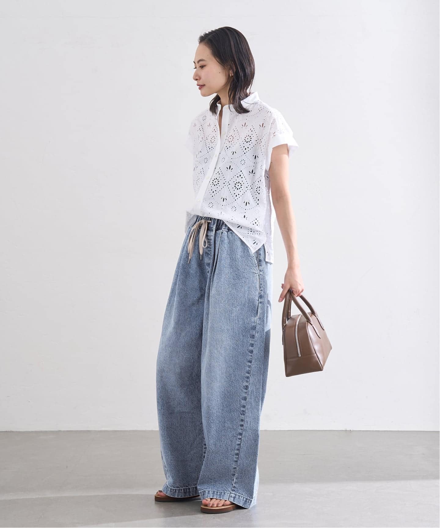 追加予約》イージーデニムワイドパンツ（デニムパンツ・ジーンズ