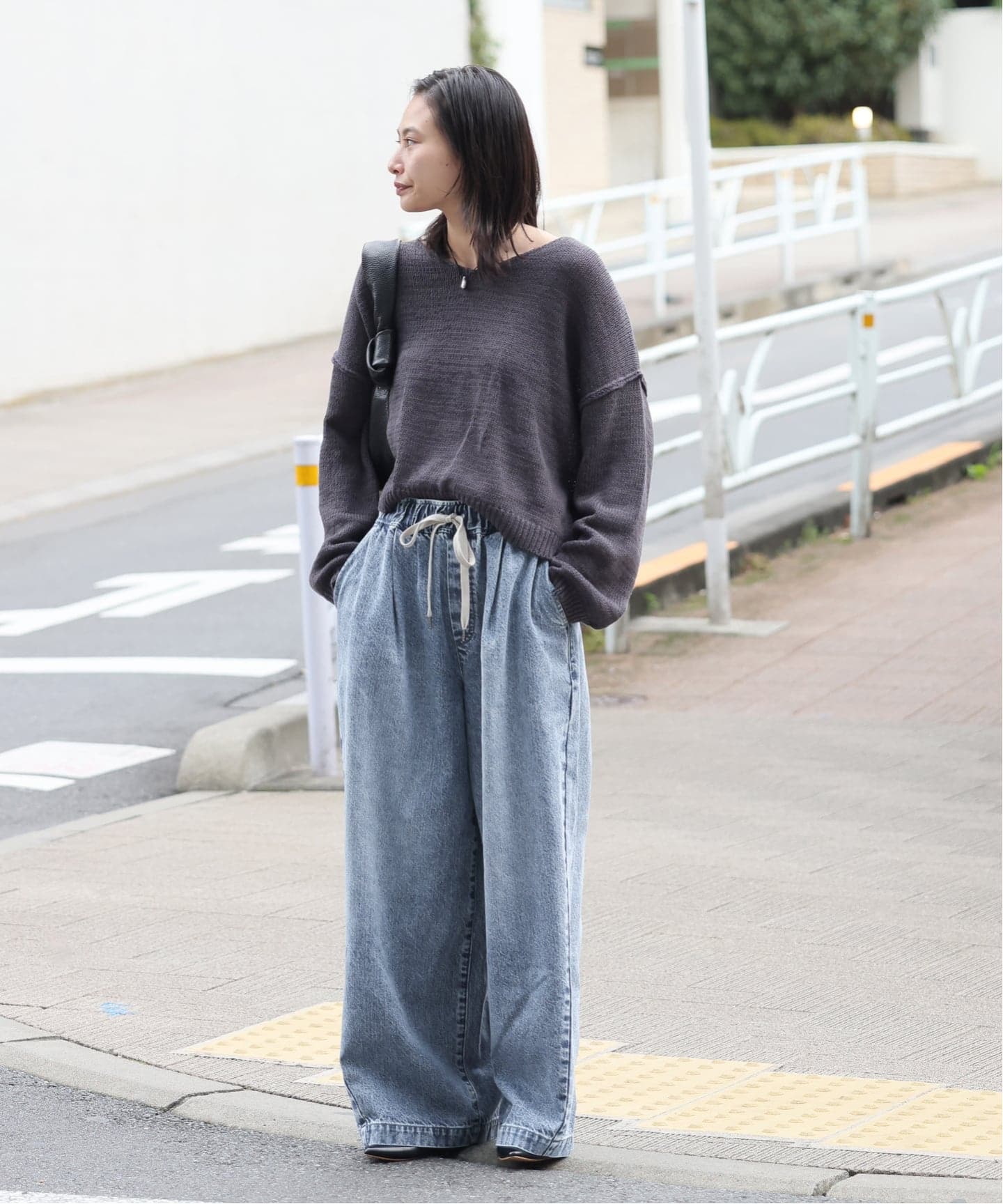 WEB限定追加3》イージーデニムワイドパンツ（デニムパンツ・ジーンズ