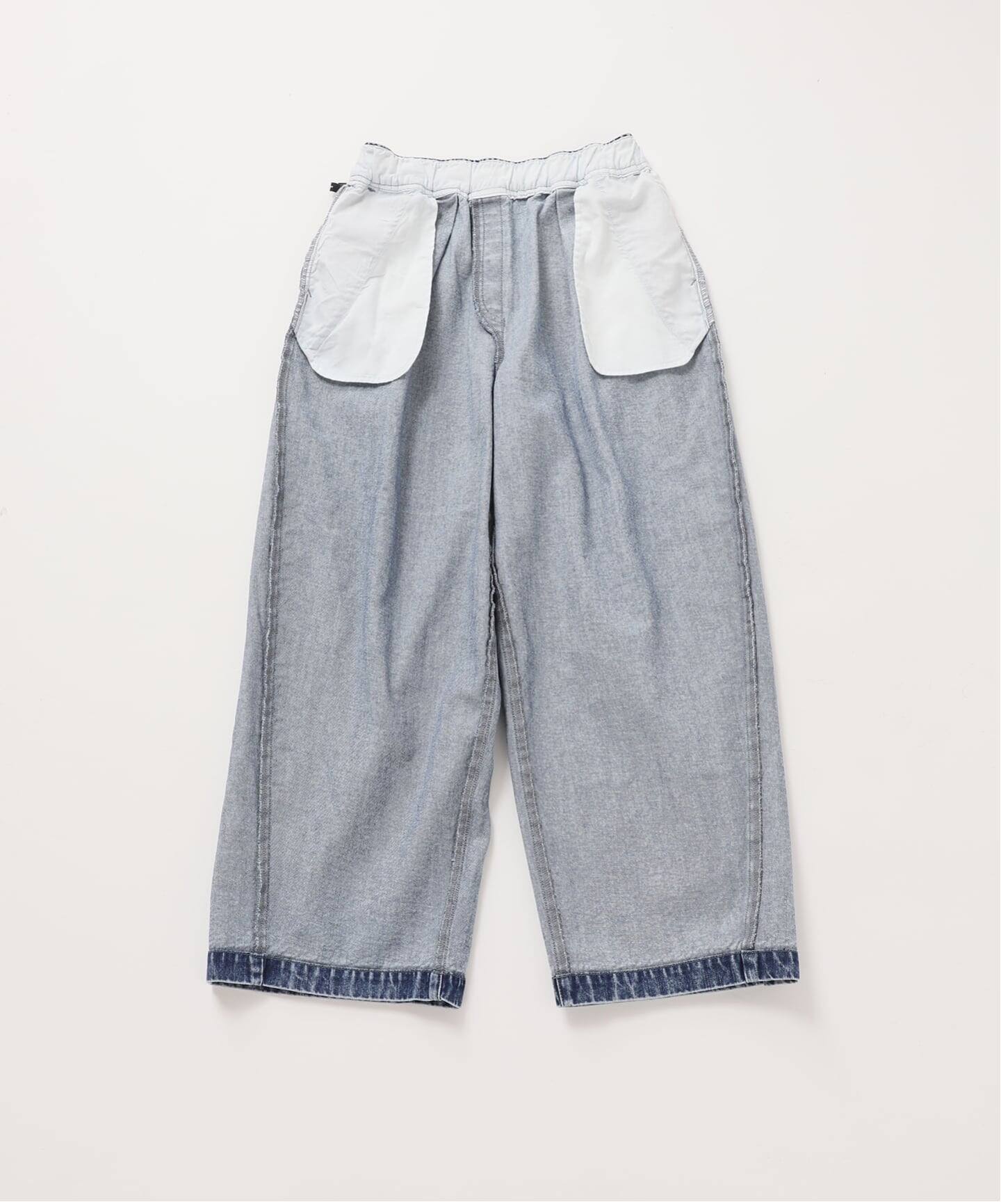 WEB限定追加3》イージーデニムワイドパンツ（デニムパンツ・ジーンズ