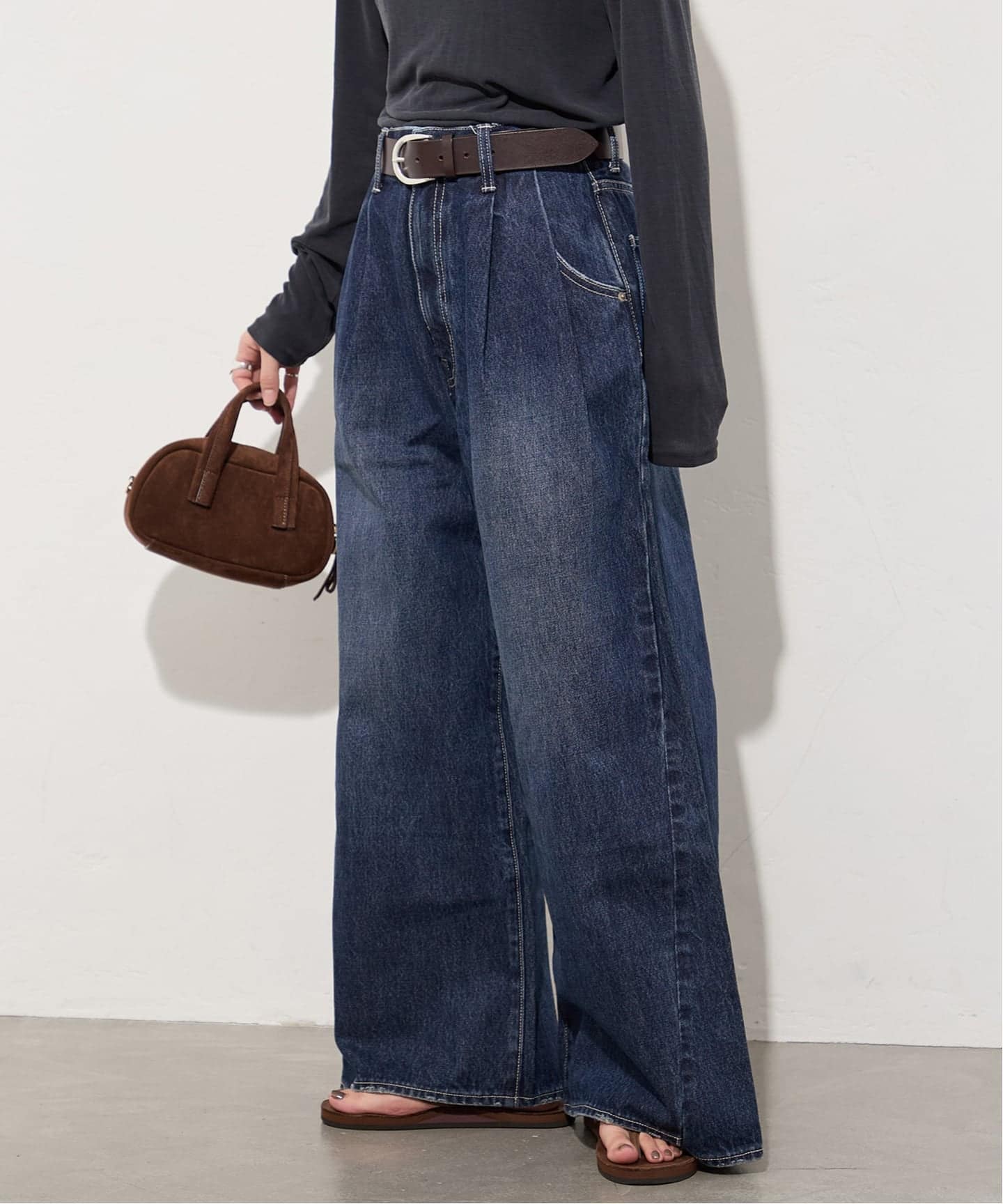 追加予約》2タックワイドデニムパンツ（デニムパンツ・ジーンズ