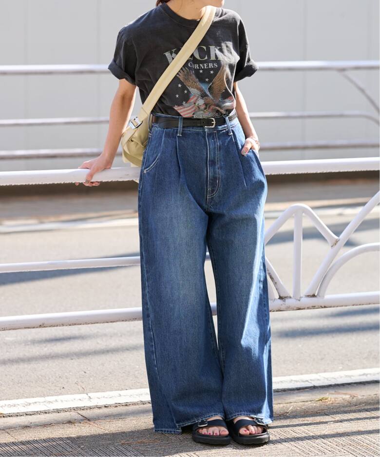 追加》2タックワイドデニムパンツ（デニムパンツ・ジーンズ）｜JOURNAL 