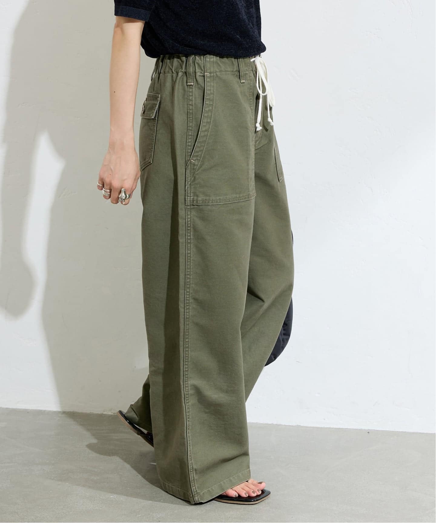 ジャーナルスタンダード EASY Utility カーキ ワイドパンツ 38 追加》EASY Utility パンツ（その他パンツ）｜JOURNAL STANDARD