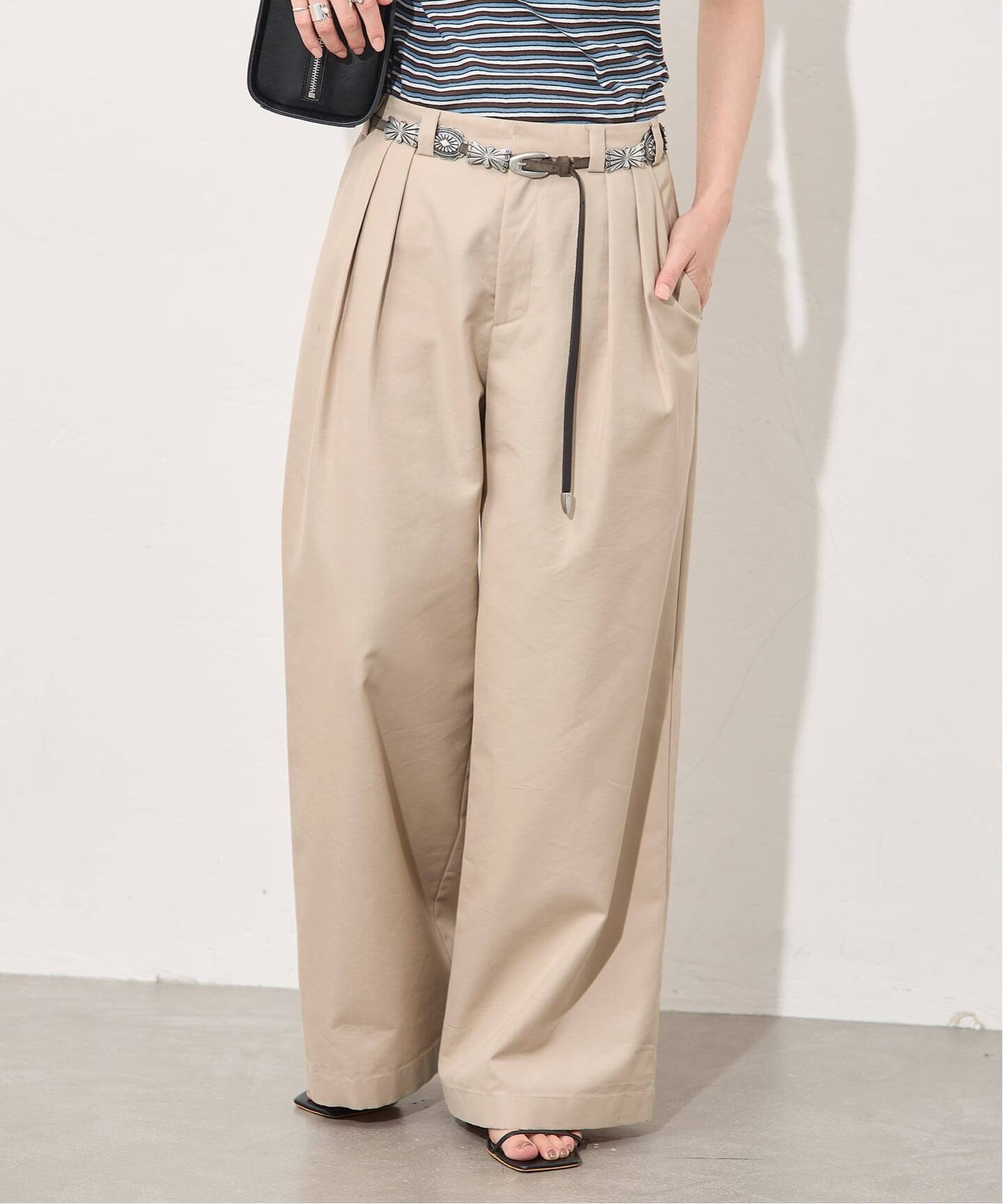 osedit】2tuck buckle back CHINOS（チノパンツ）｜JOURNAL STANDARD