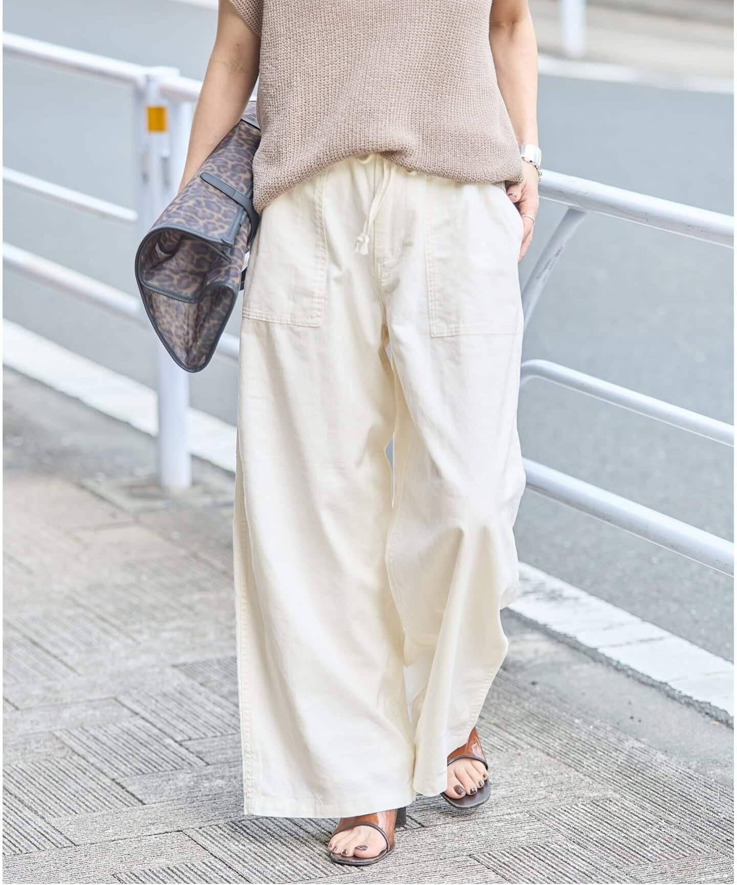 追加予約2》コットンリネン EASY Utility パンツ（その他パンツ