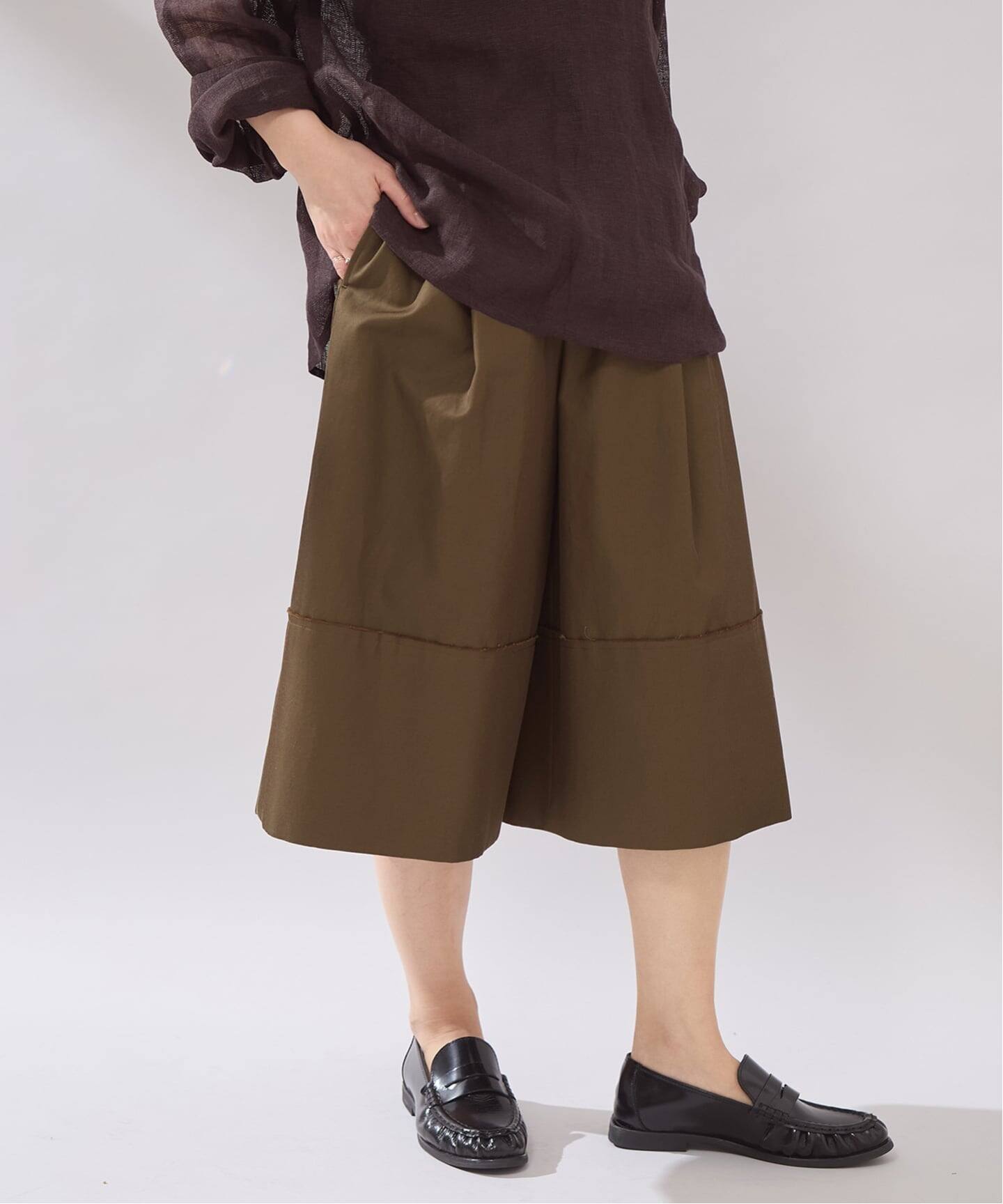 osedit】チノワイドマッキンキュロット（チノパンツ）｜JOURNAL