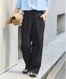 《追加》ウォッシャブルコットンリネンIVISストレートパンツ