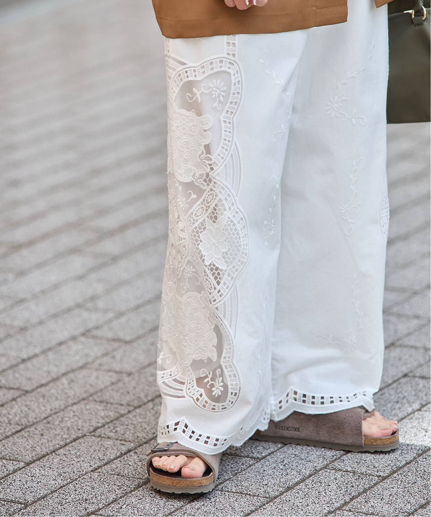 カットワークレース パンツ（スラックス）｜JOURNAL STANDARD