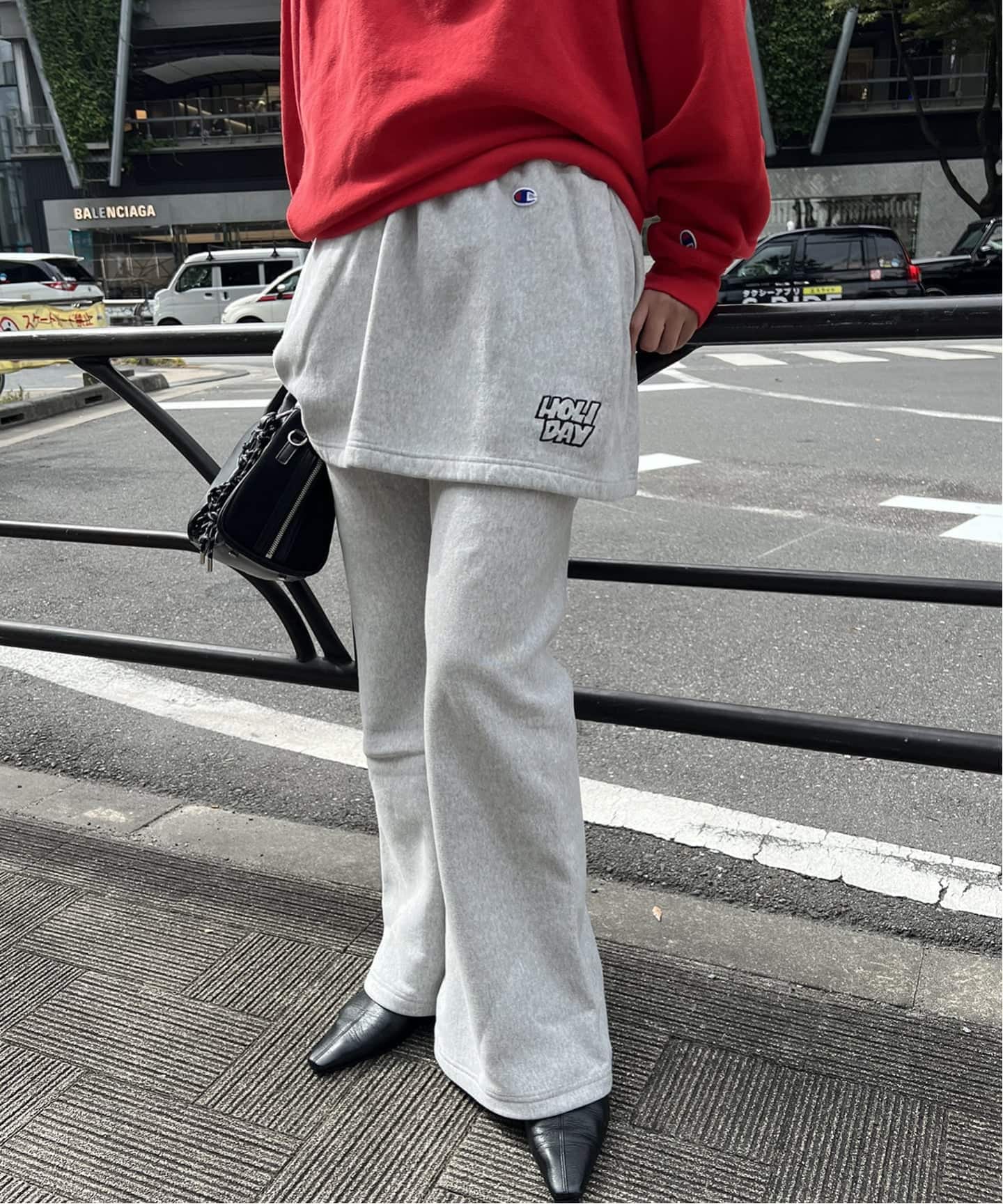 予約》別注【CHAMPION*JOURNAL STANDARD by HOLIDAY】FLARE PANTS