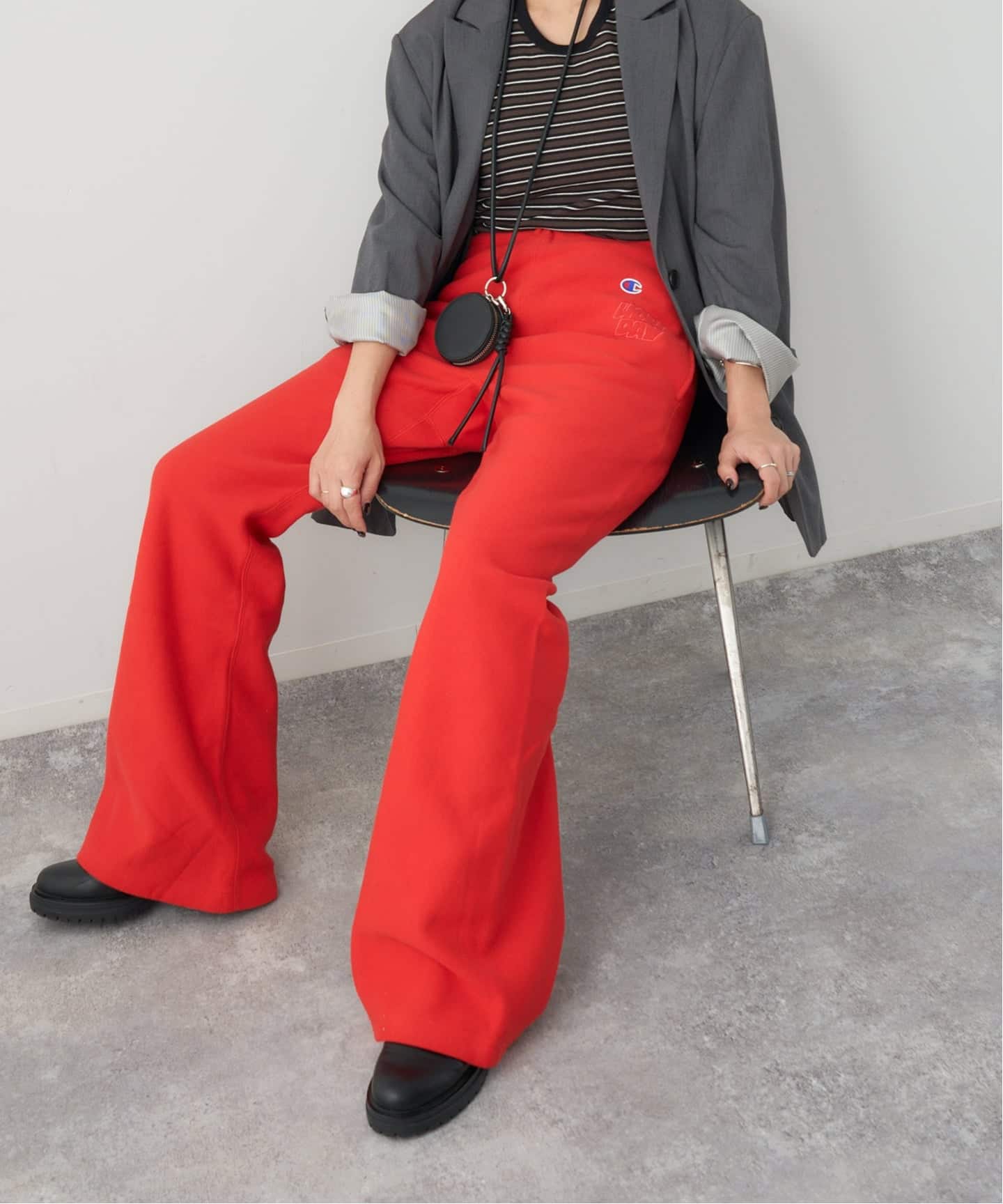CHAMPION×JOURNAL STANDARD by HOLIDAY パンツ 別注【CHAMPION*JOURNAL STANDARD by HOLIDAY】FLARE PANTS