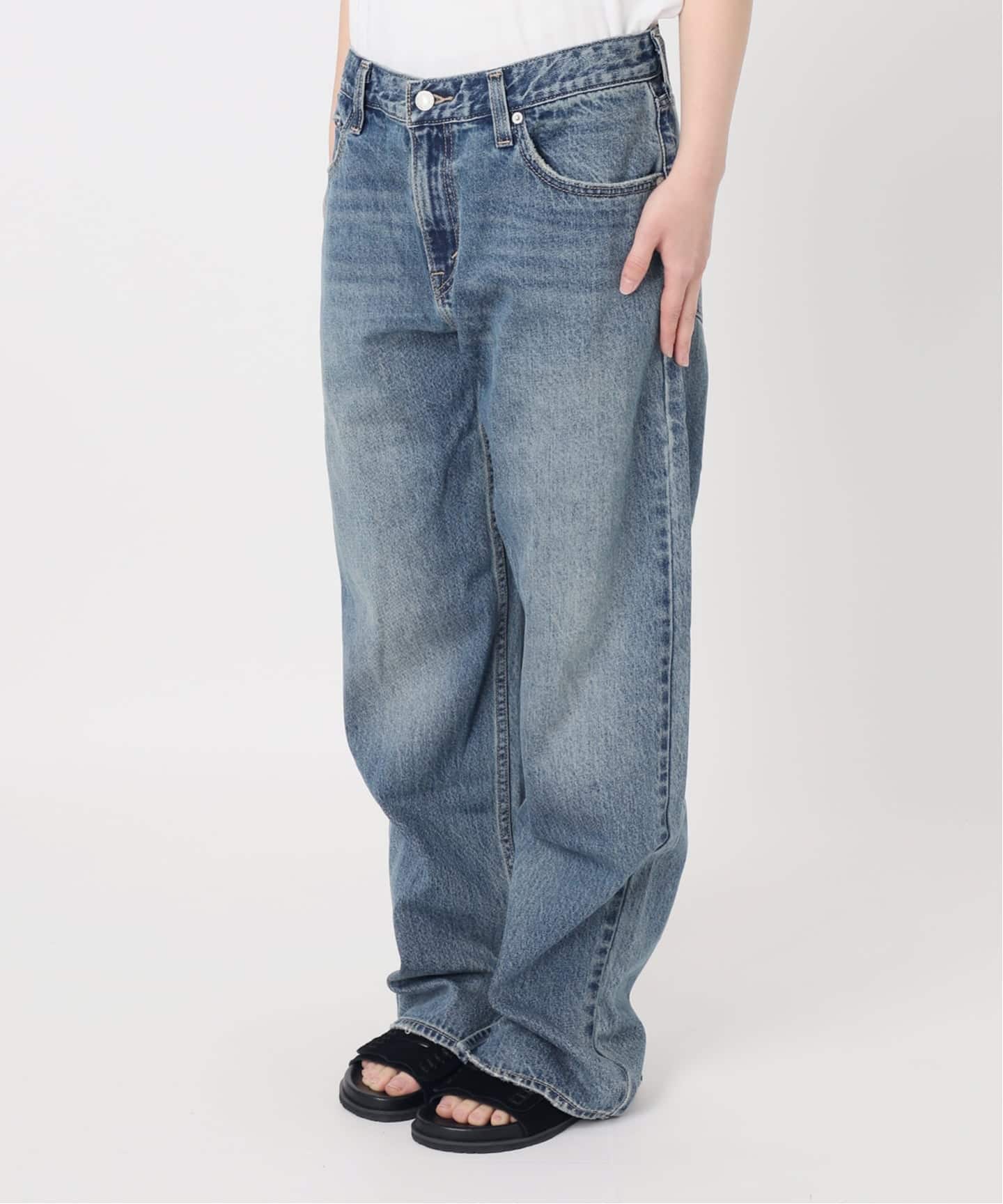 【新品、未使用】リーバイスローライズワイドデニム27ジャーナルスタンダード 別注【LEVI'S(R)/リーバイス(R)】 for JS LOOSE TAPER LONG（デニム