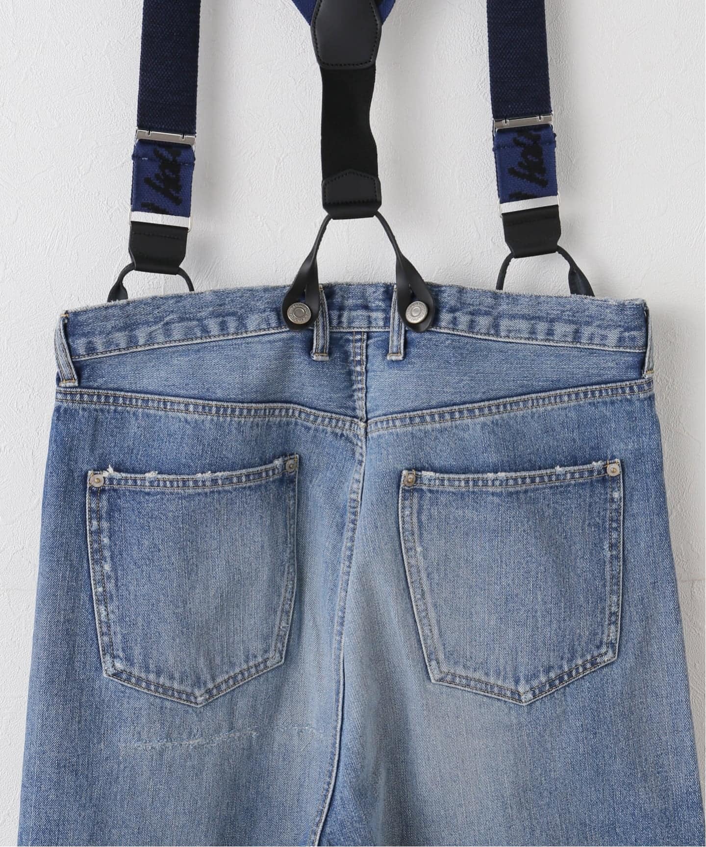 HOLIDAY/ホリデイ】DAMAGE DENIM SUSPENDER PANTS（デニムパンツ