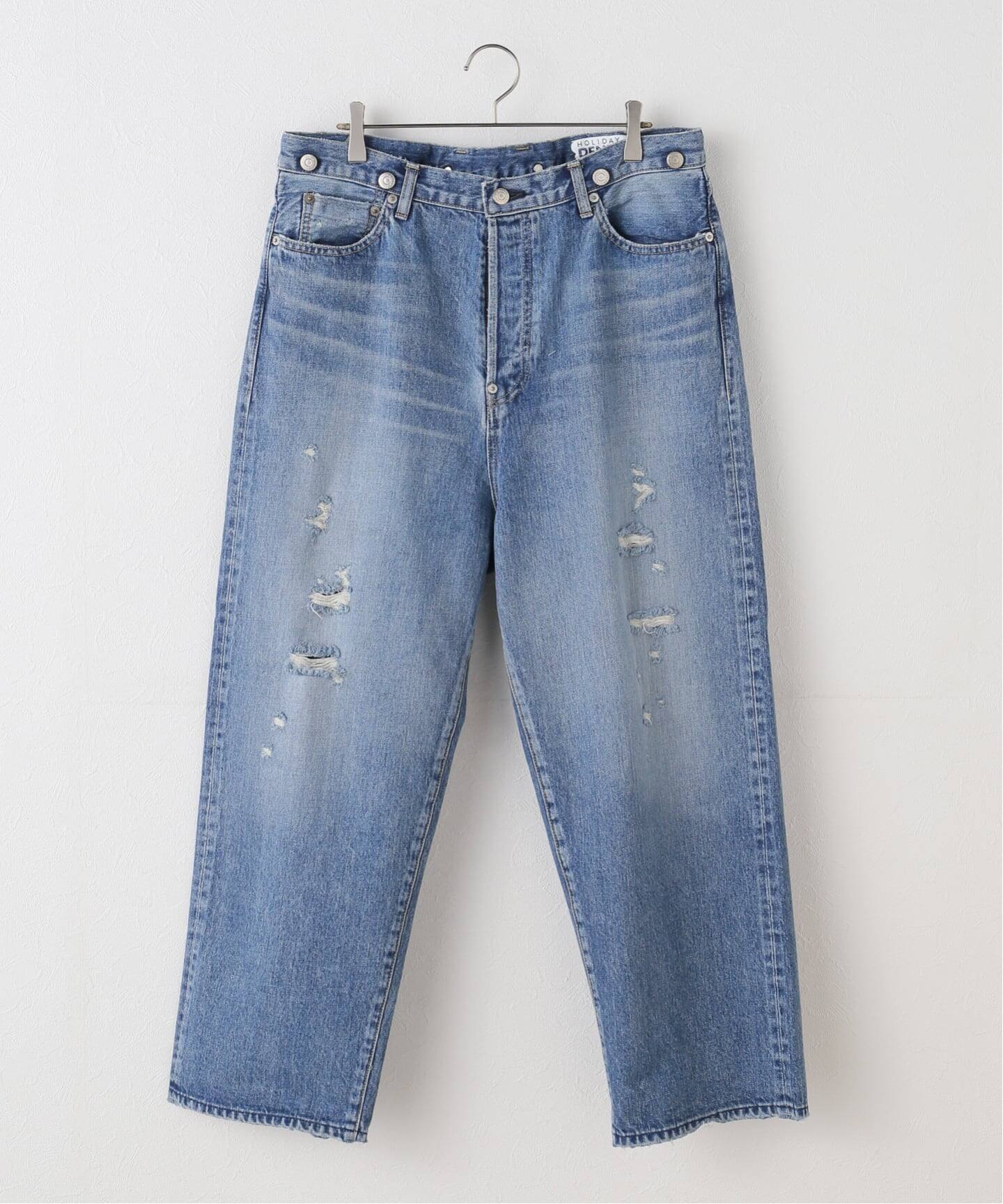 HOLIDAY/ホリデイ】DAMAGE DENIM SUSPENDER PANTS（デニムパンツ