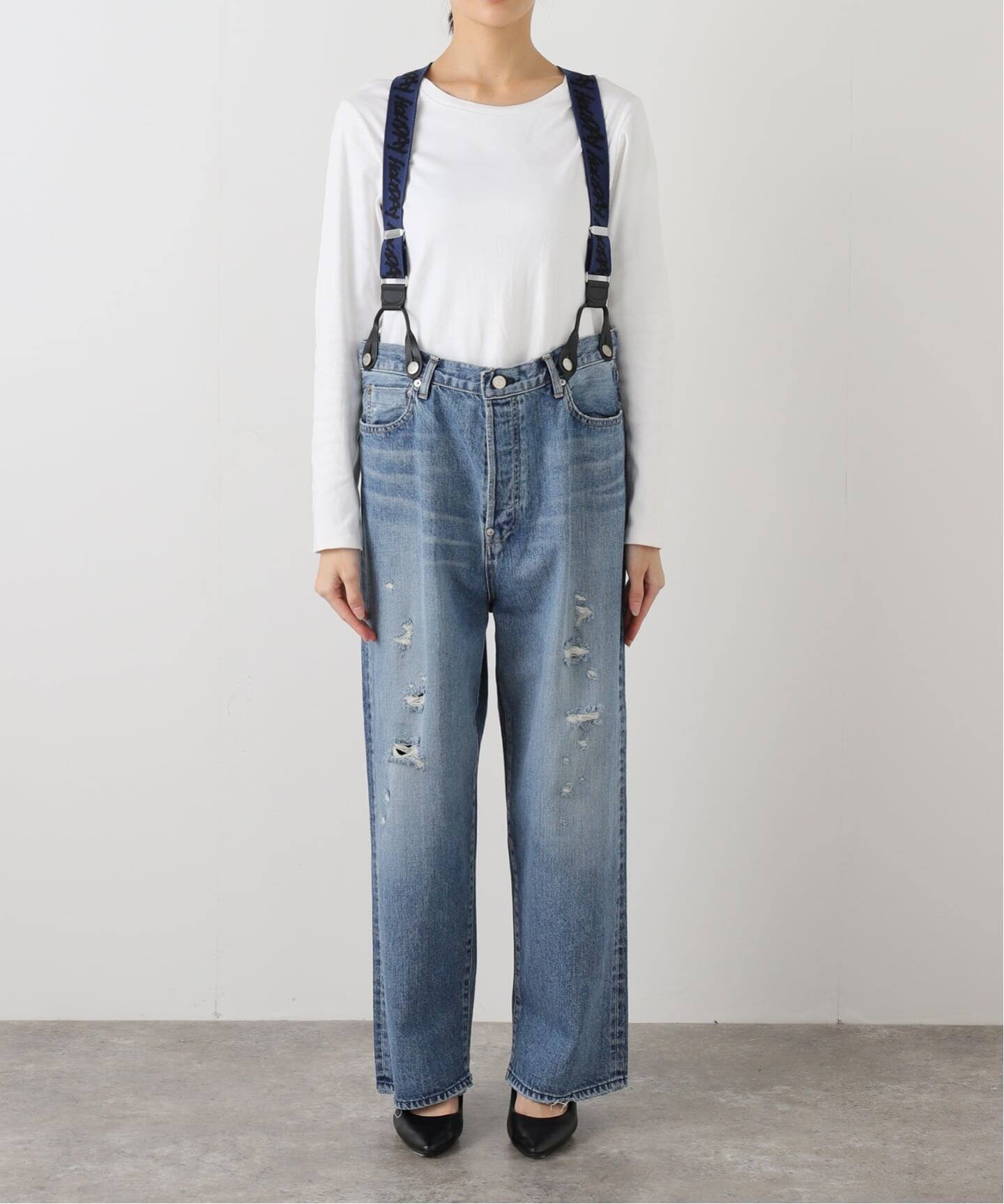HOLIDAY/ホリデイ】DAMAGE DENIM SUSPENDER PANTS（デニムパンツ