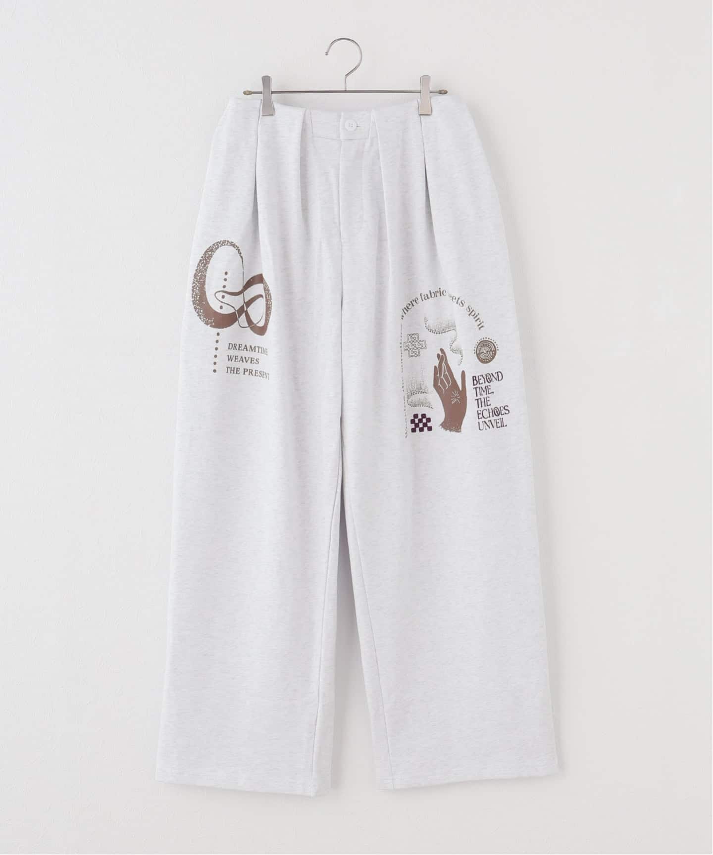 Engi/エンギ】 tuck wide print pants（その他パンツ）｜JOURNAL