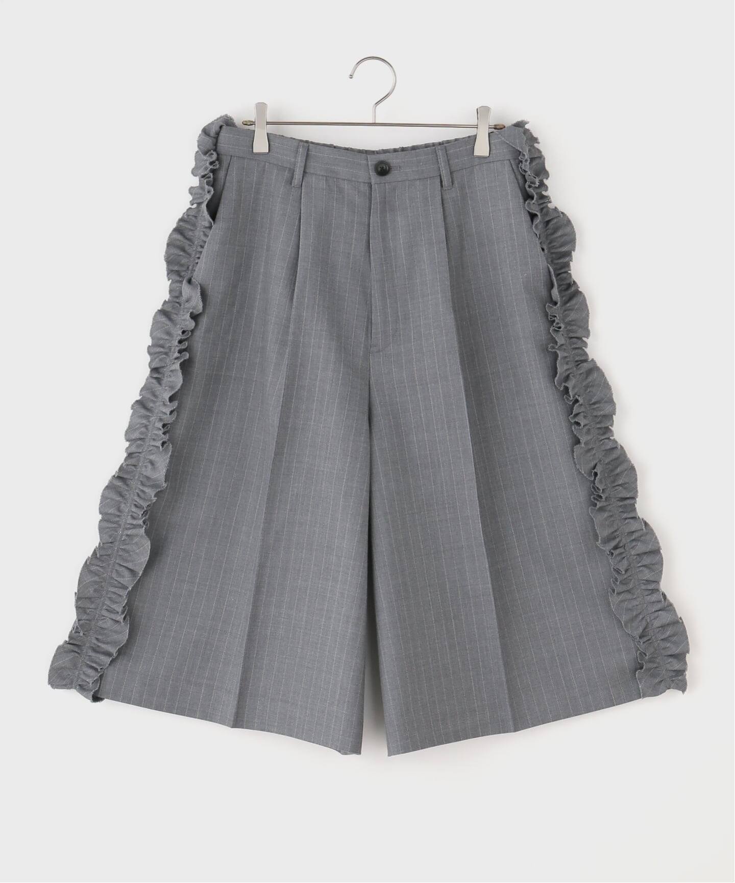 RHODOLIRION /ロドリリオン】 Three Quarters Frill Side Pants