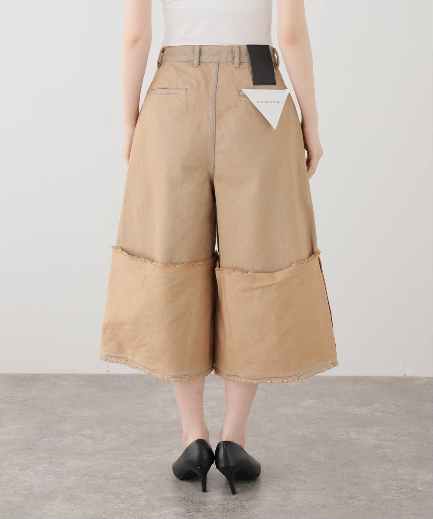 LIVINGTONE　DOLK4 - Flair culottes LIVINGTONE/リヴィントーン】別注DOLK4 - Flair culottes（ショート