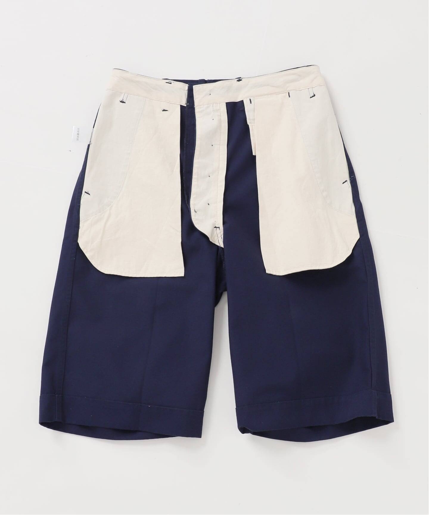 ENGINEERED GARMENTS BBショーツ ネイビー 別注【BURK / バーク】for JSベルトツキショートチノ（ショート