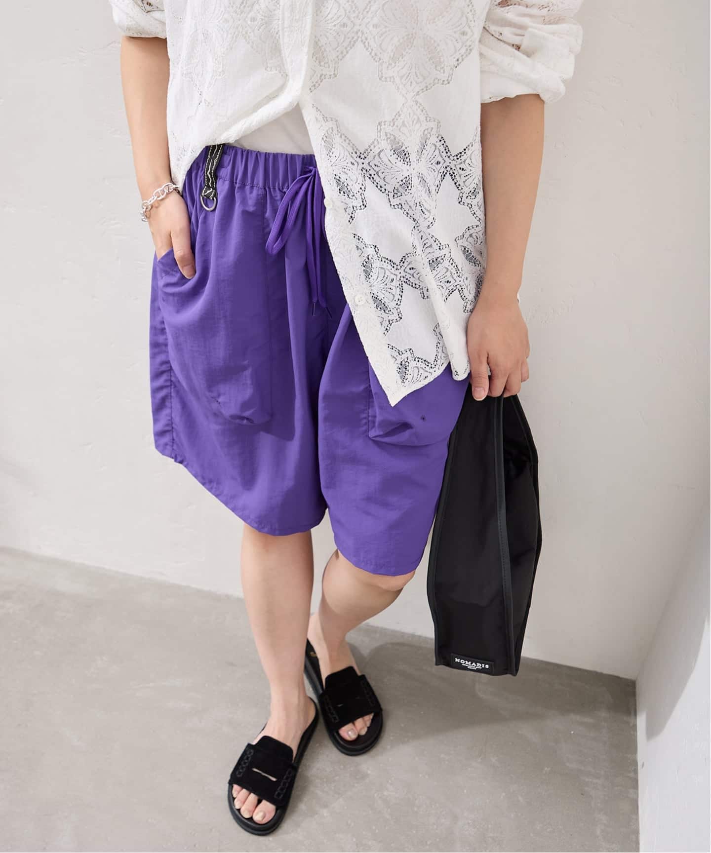 別注【MANASTASH/マナスタッシュ】 for JS NYLON SHORTS（スラックス